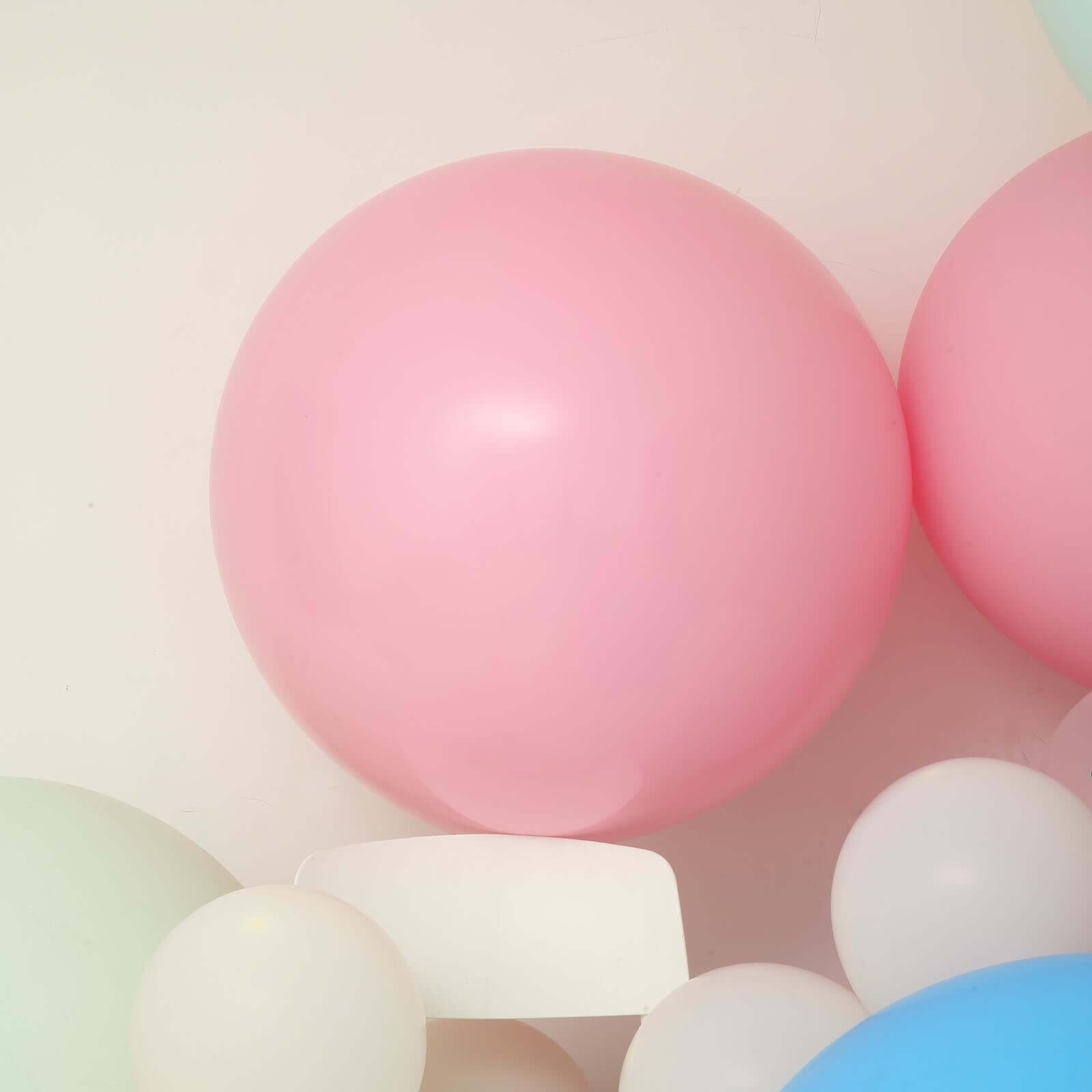 2 Pack 32 Large Matte Pastel Blush Helium or Air Latex Balloons