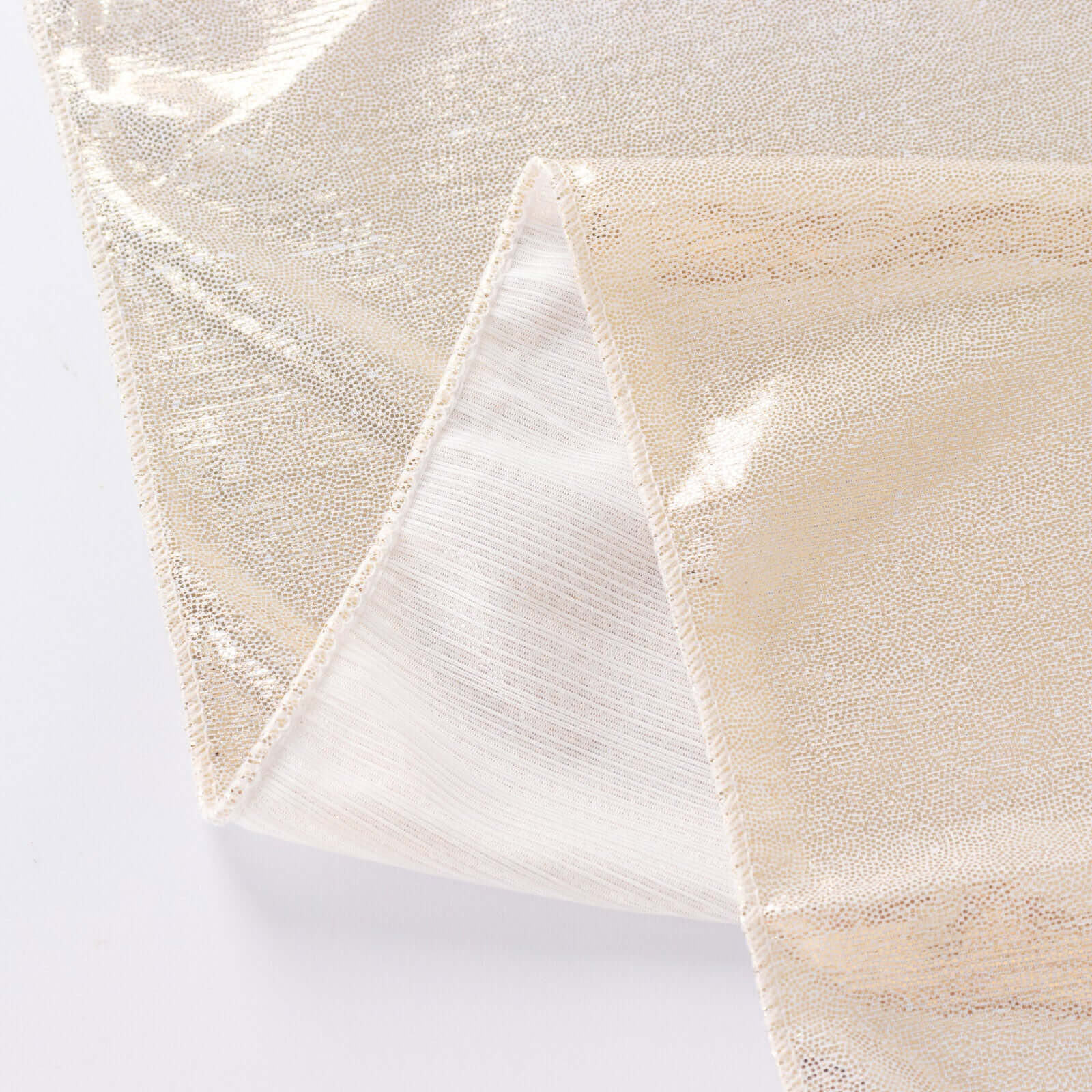Polyester 72x72 Table Overlay Square Tablecloth Beige - Sequin Dots Wrinkle-Free Table Cover