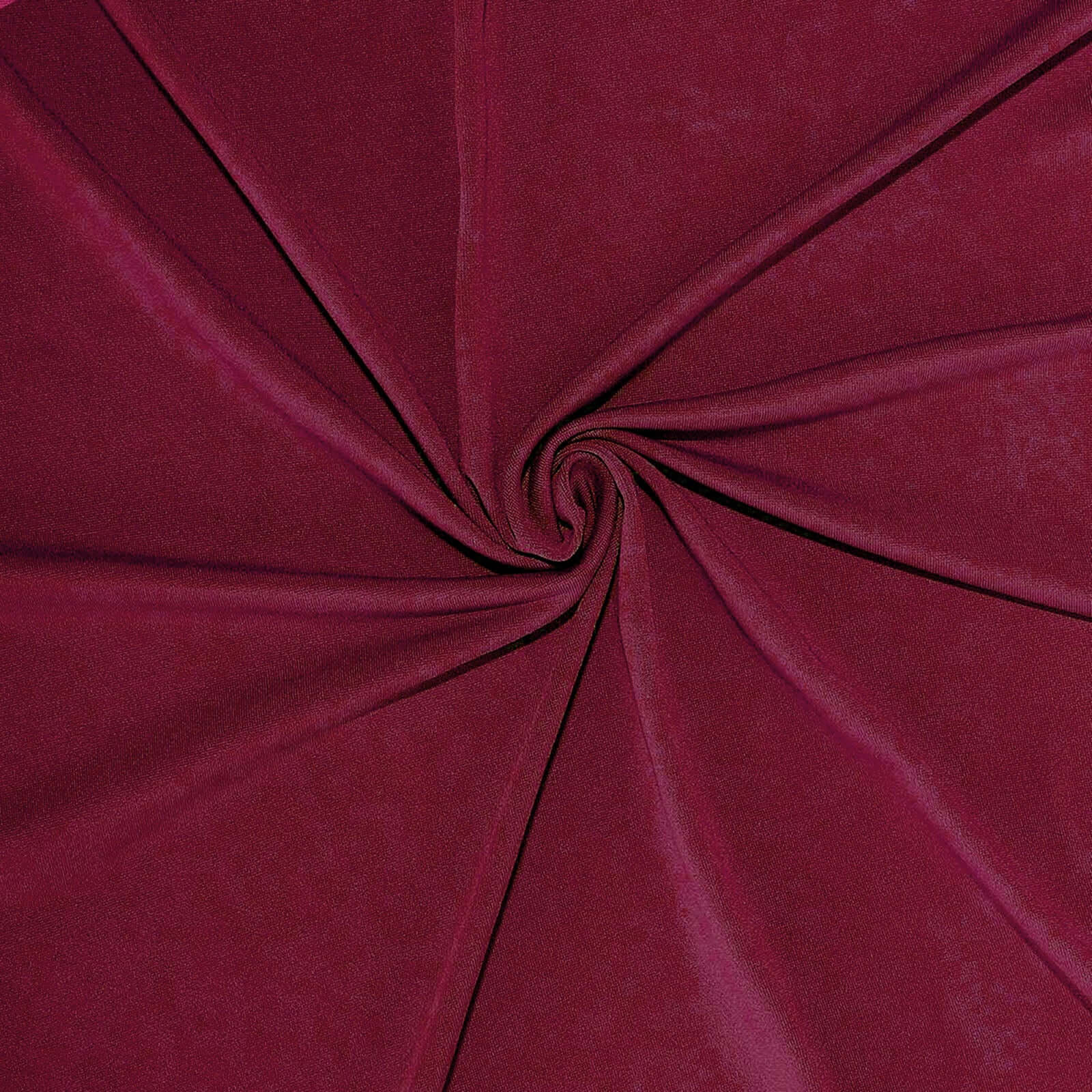 Burgundy 4-Way Stretch Spandex Event Curtain Drapes, Wrinkle Free Backdrop Event Panel with Rod Pockets - 5ftx10ft