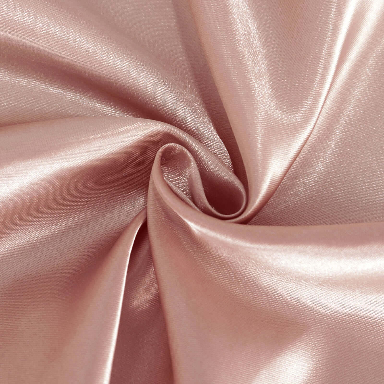 Satin 90 Round Tablecloth Dusty Rose - Smooth and Lustrous Table Cover