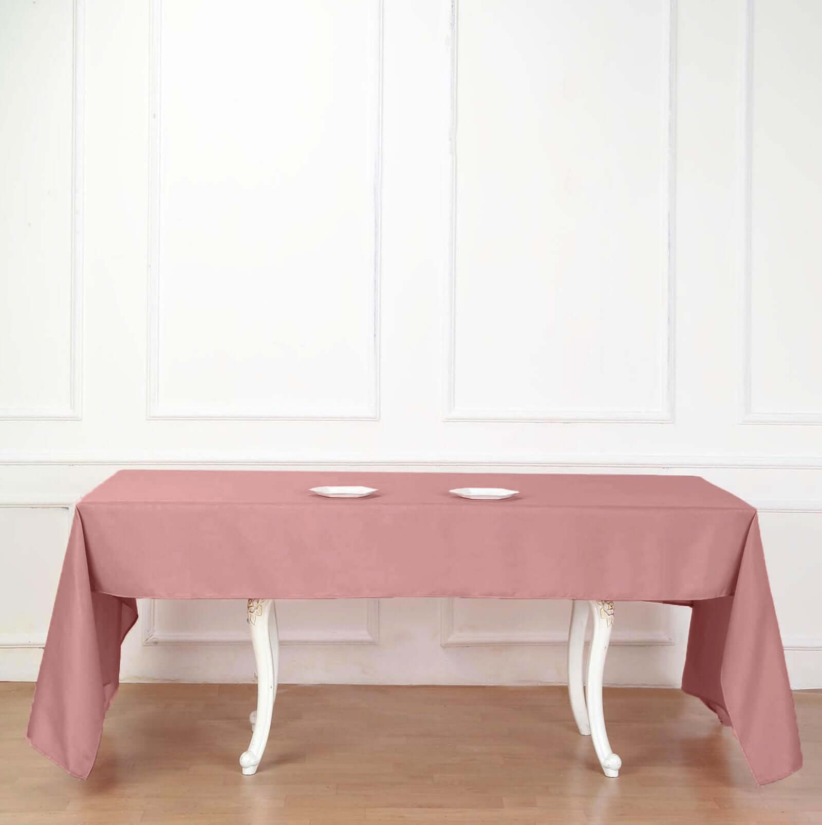 Polyester 60x102 Rectangle Tablecloth Dusty Rose - Durable and Stylish Table Cover