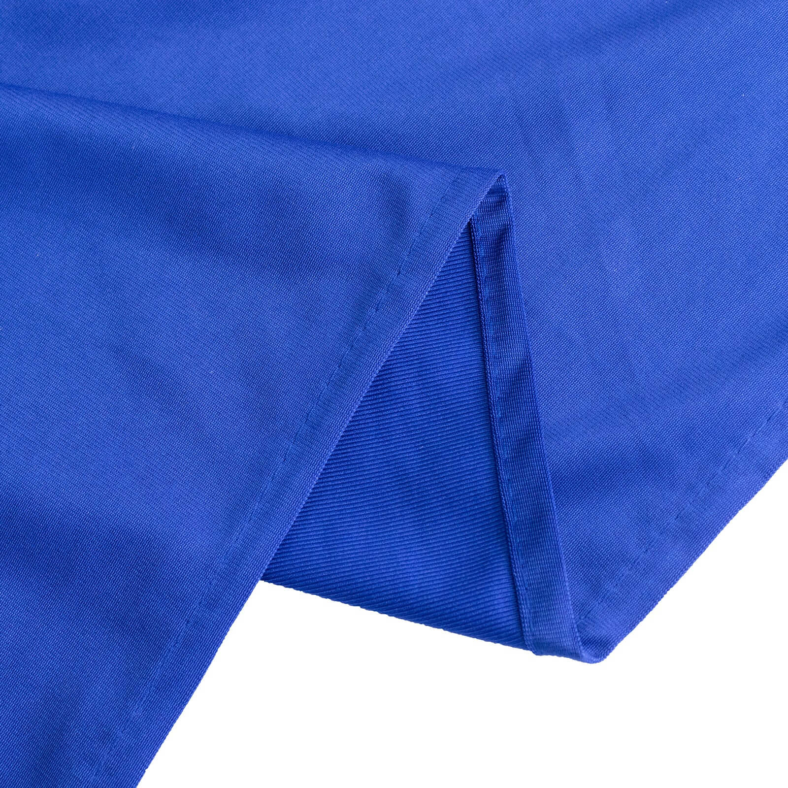 Premium Scuba Round 120 Tablecloth Royal Blue - Wrinkle Free & Stain Resistant Seamless Table Cover