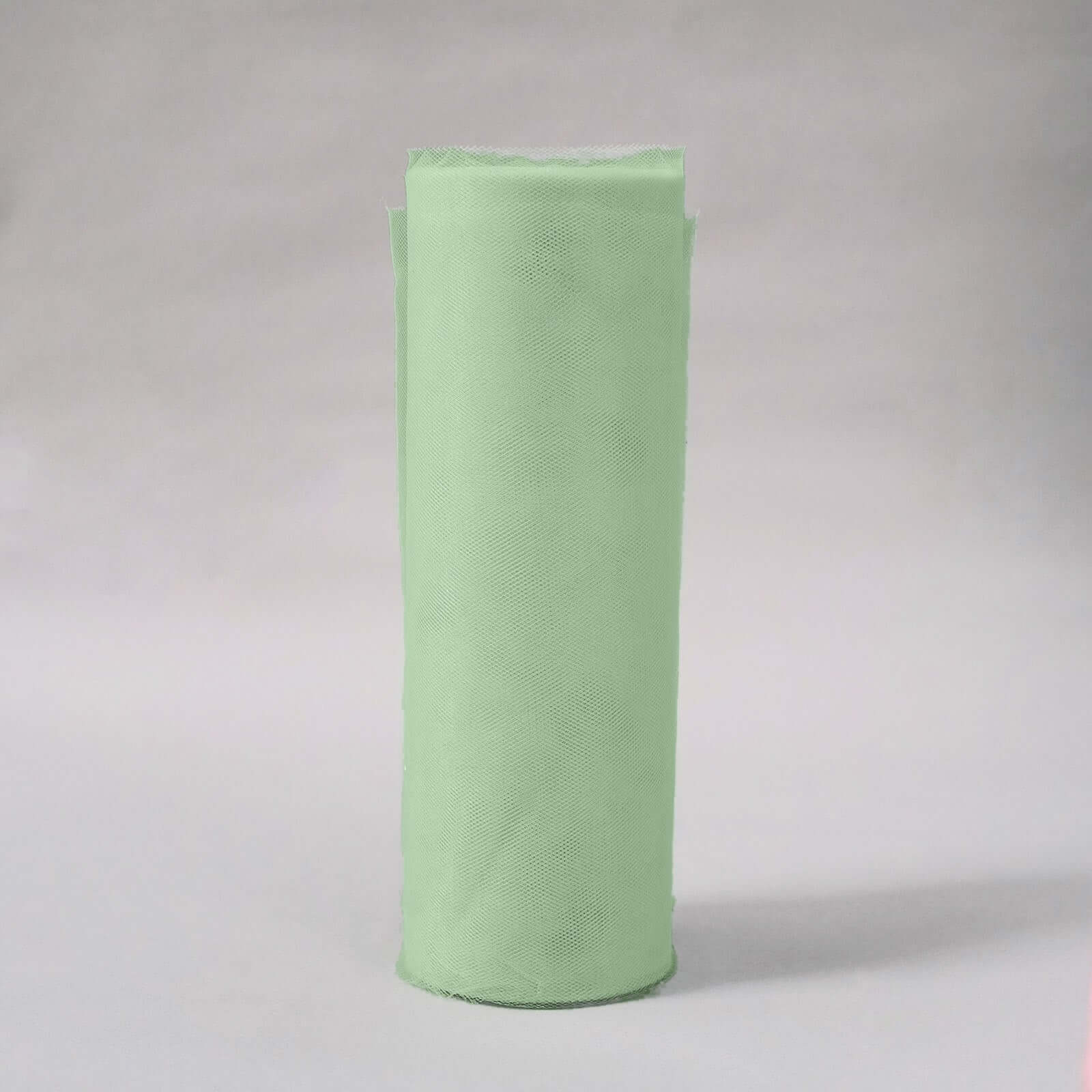 12x100 Yards Sage Green Tulle Fabric Bolt, Sheer Fabric Spool Roll For Crafts