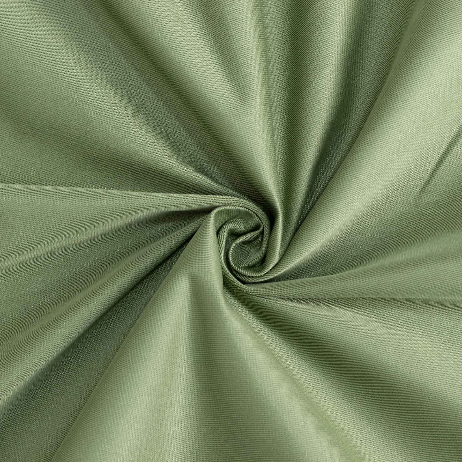 Premium Scuba Rectangular 90x132 Tablecloth Dusty Sage Green - Wrinkle Free, Stain Resistant & Seamless Table Cover