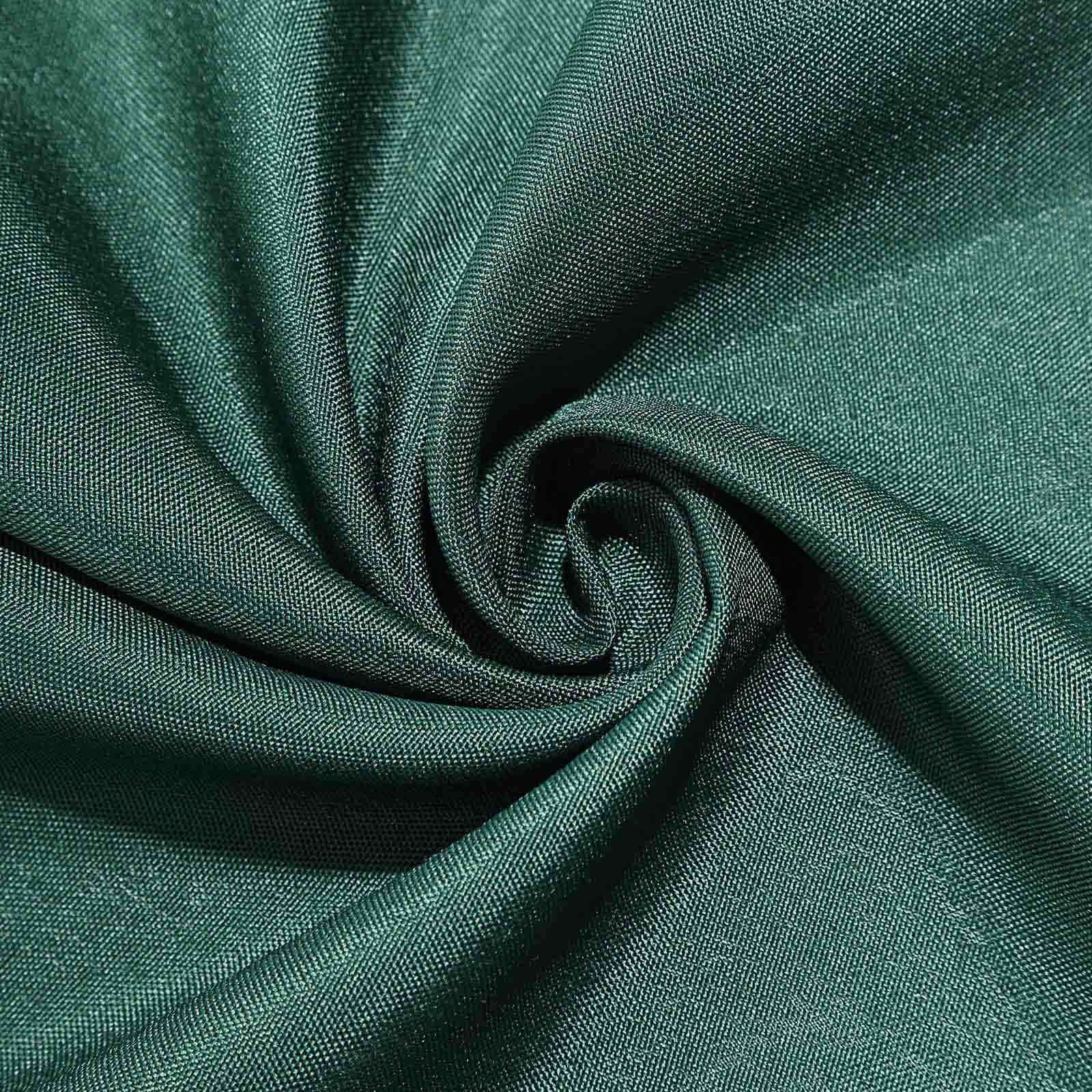 Polyester 70x70 Table Overlay Square Tablecloth Hunter Emerald Green - Wrinkle-Resistant & Durable Table Cover