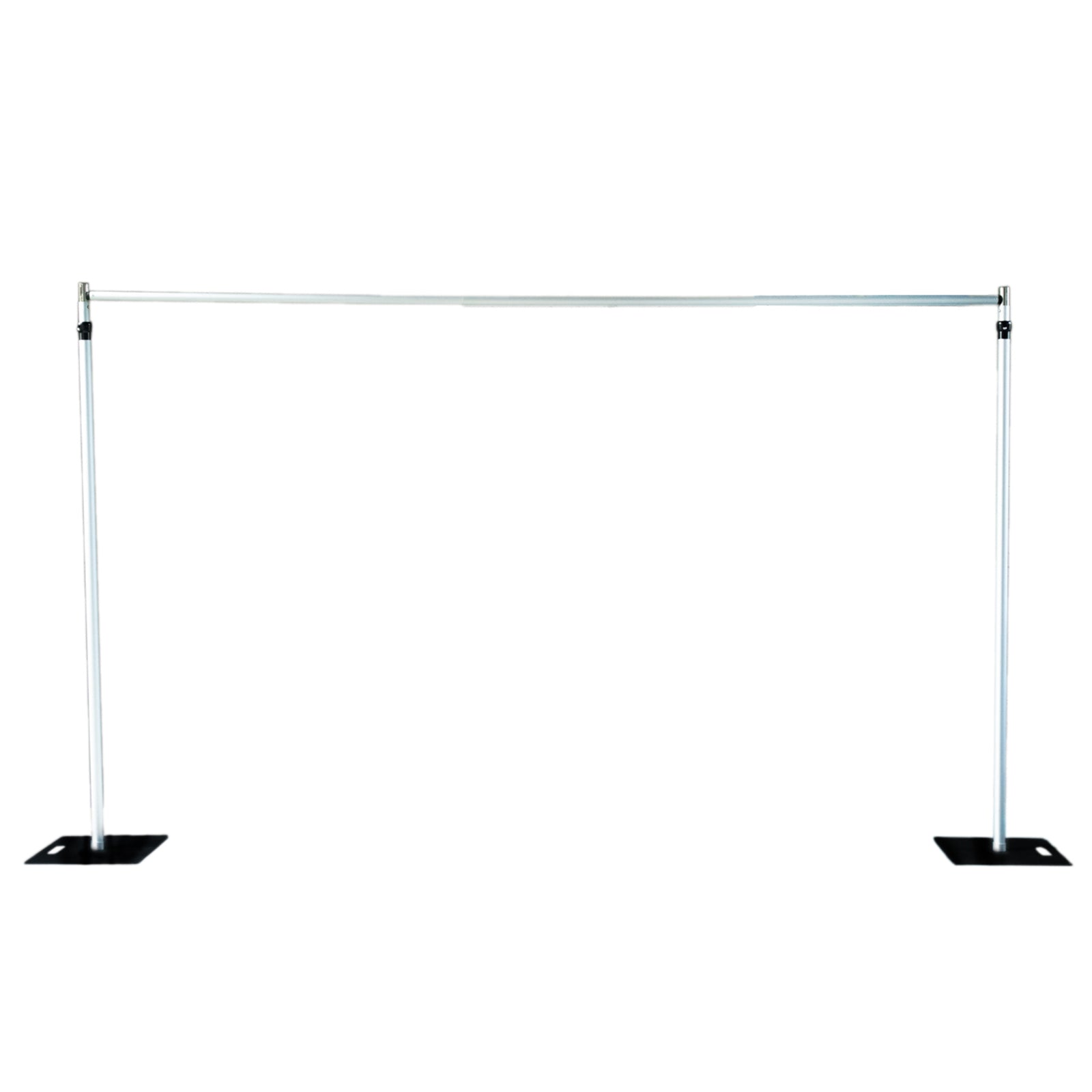 12ft Aluminum Adjustable Backdrop Stand with Heavy Steel Base Plate, Commercial Grade DIY Pipe and Drape Photography Background Frame