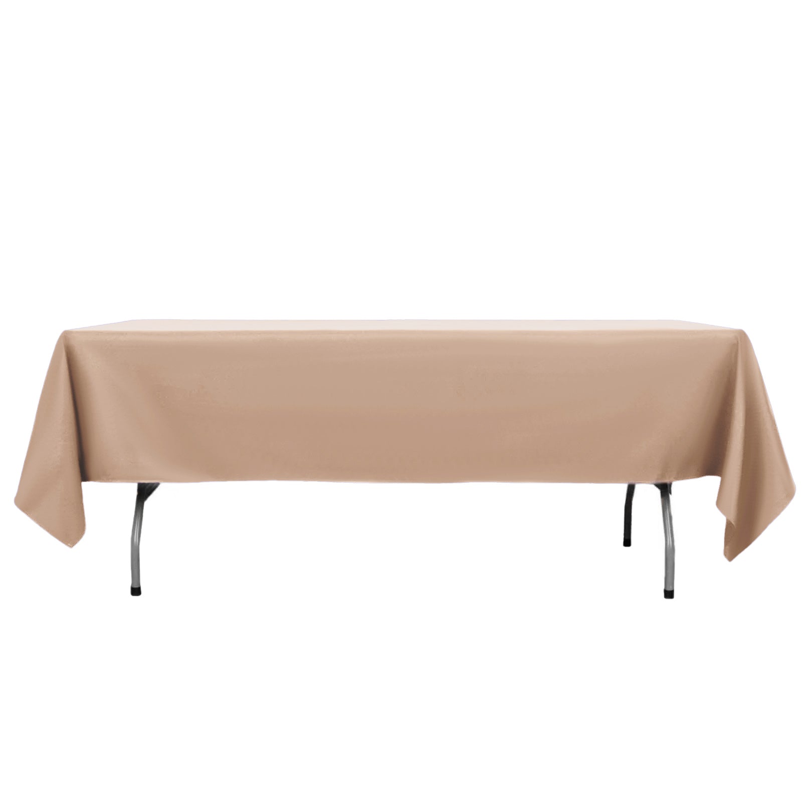 Premium Polyester 60x102 Rectangle Tablecloth Nude - Durable 220GSM Wrinkle-Resistant Table Cover