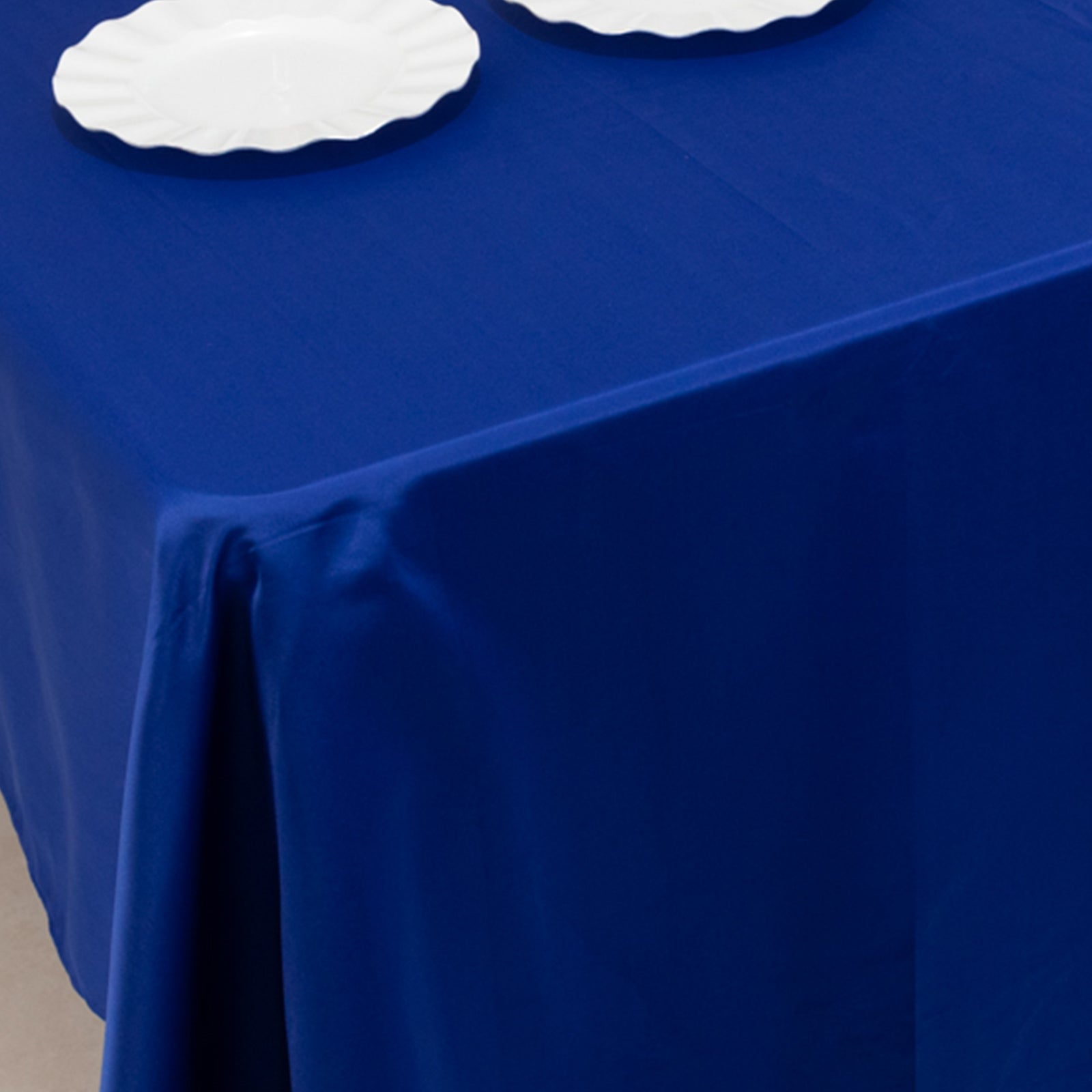 Lamour Satin 60x126 Rectangle Tablecloth Royal Blue - Soft & Silk-Like Table Cover