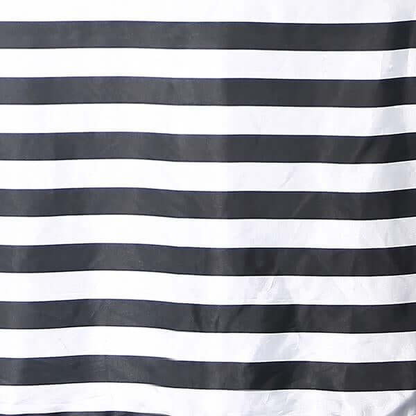 Satin 60x102 Rectangle Tablecloth Black/White - Stripe Design with Stylish Smooth Finish Table Cover