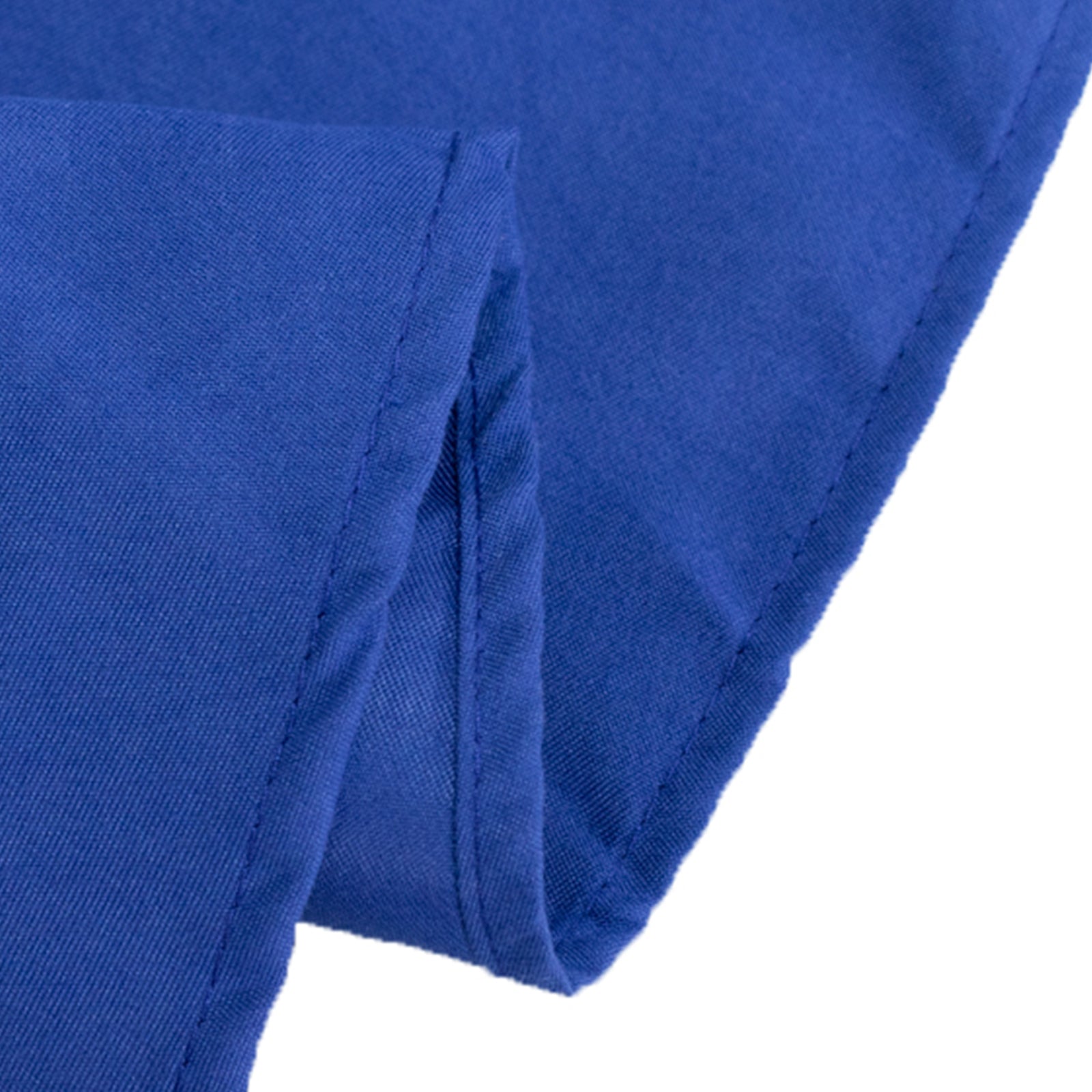 Cotton Blend 90 Round Tablecloth Royal Blue - Wrinkle-Resistant Table Cover