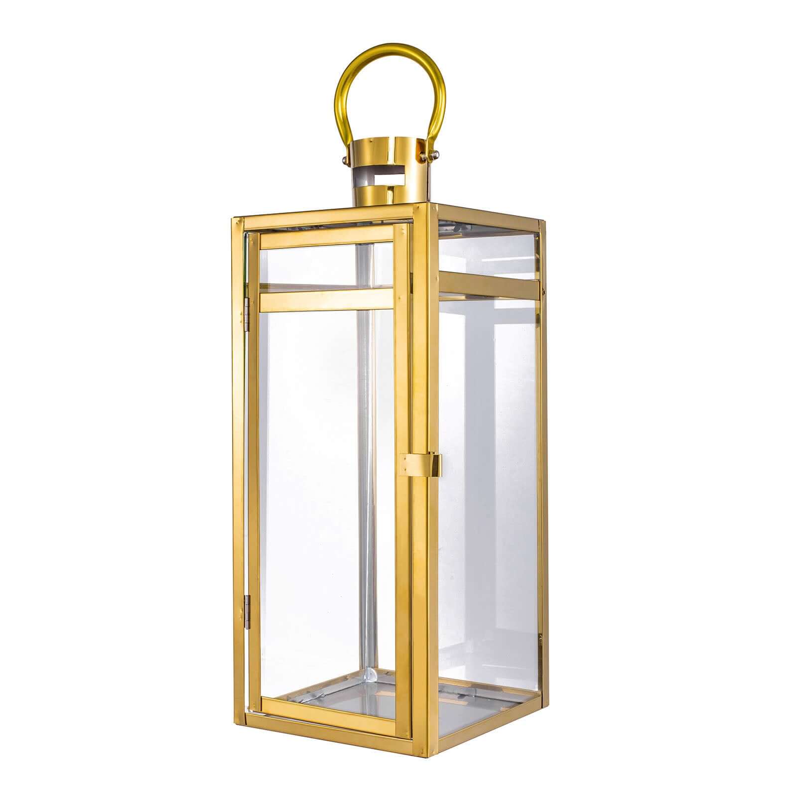 Stainless Steel Candle Lantern Vintage Top Design Gold - Outdoor Metal Patio Lantern Centerpiece 17