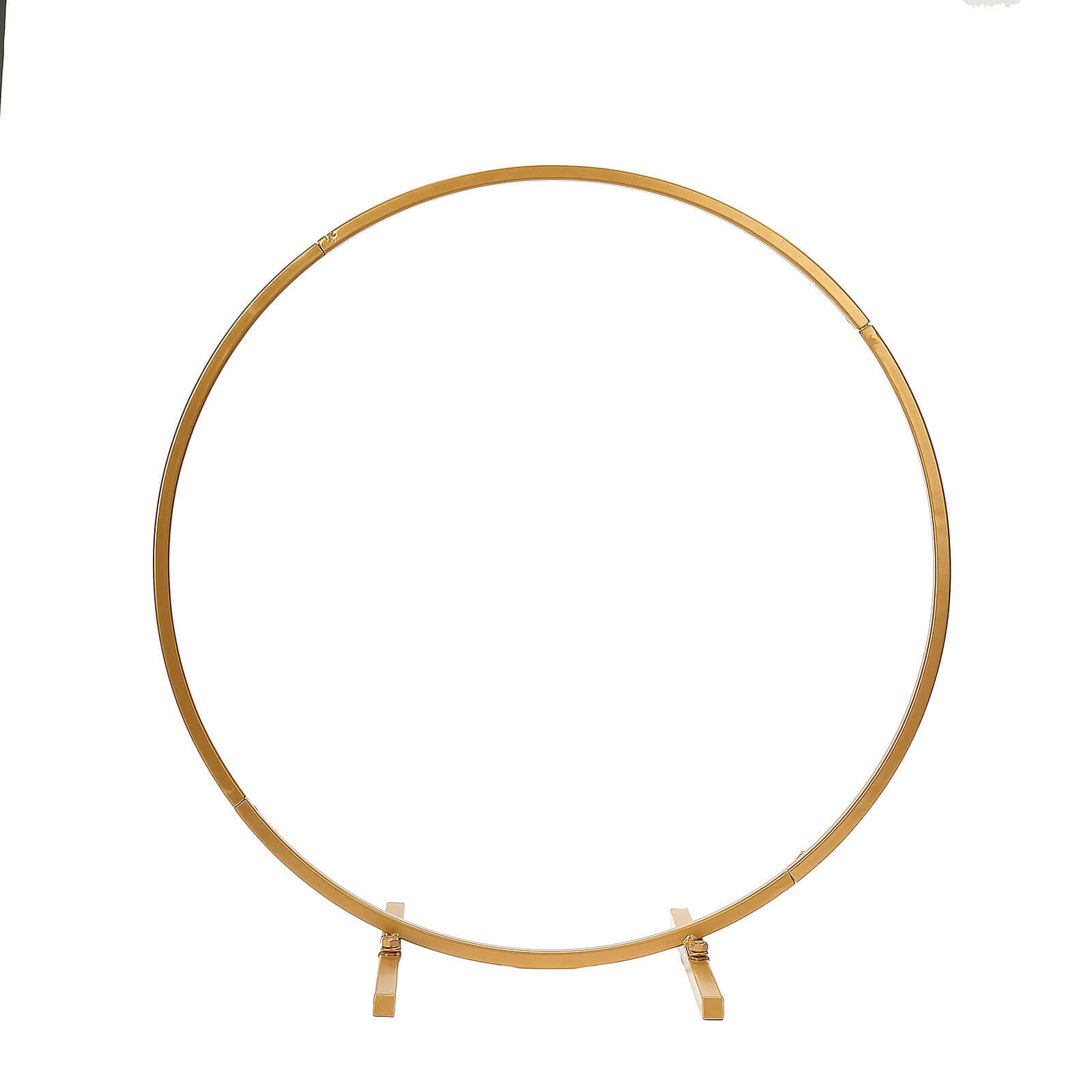 20 Gold Round Arch Wedding Centerpiece, Metal Hoop Wreath Tabletop Decor