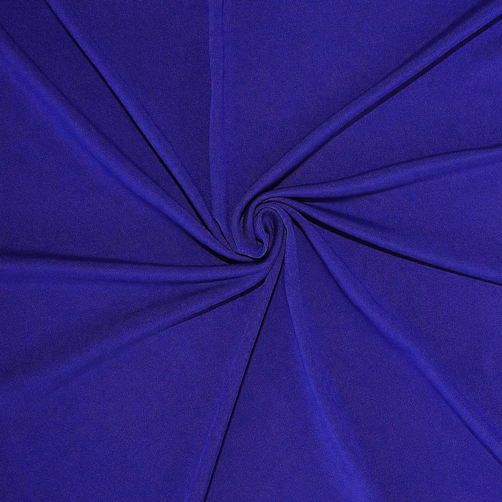 Royal Blue 4-Way Stretch Spandex Event Curtain Drapes, Wrinkle Free Backdrop Event Panel with Rod Pockets - 5ftx10ft