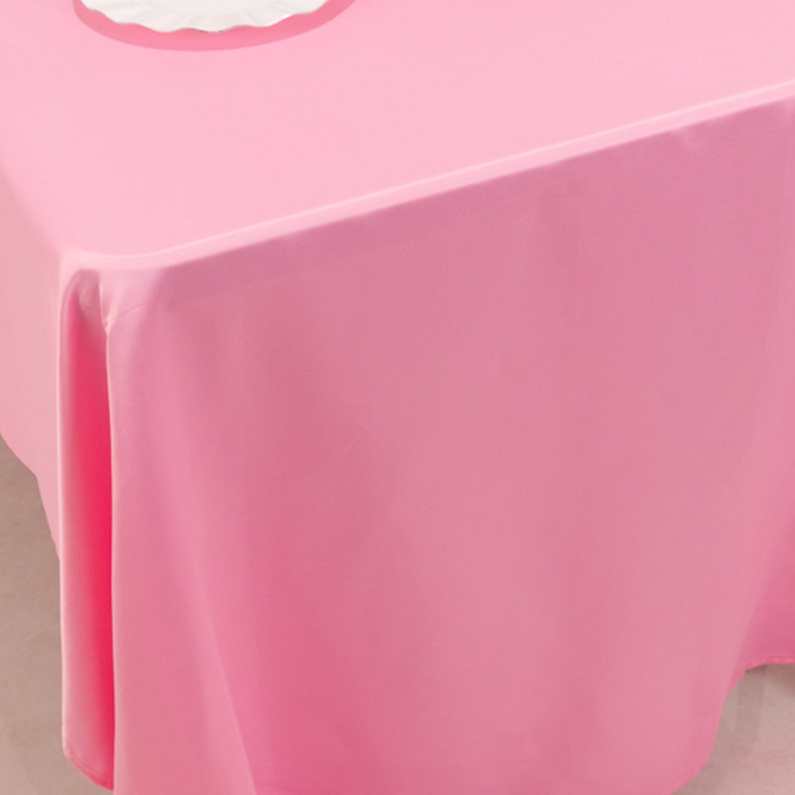 Lamour Satin 60x126 Rectangle Tablecloth Pink - Soft & Silk-Like Table Cover