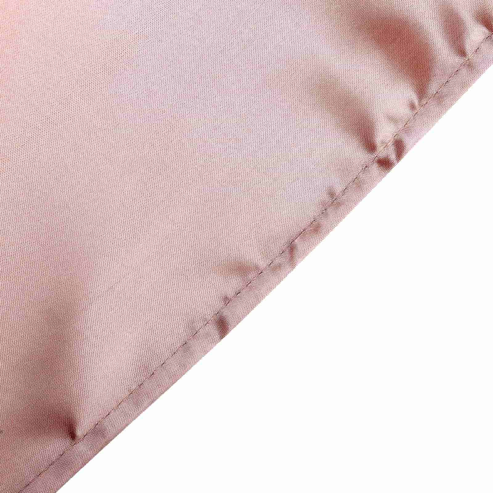 Satin 108 Round Tablecloth Dusty Rose - Smooth and Lustrous Table Cover