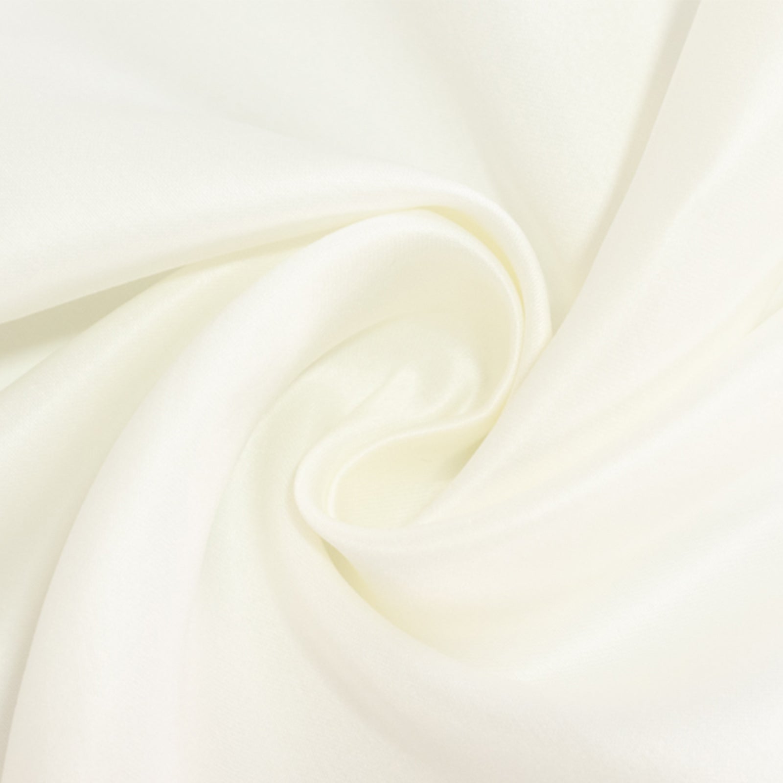 Lamour Satin 54x54 Square Tablecloth Ivory - Durable & Silk-Like Table Cover