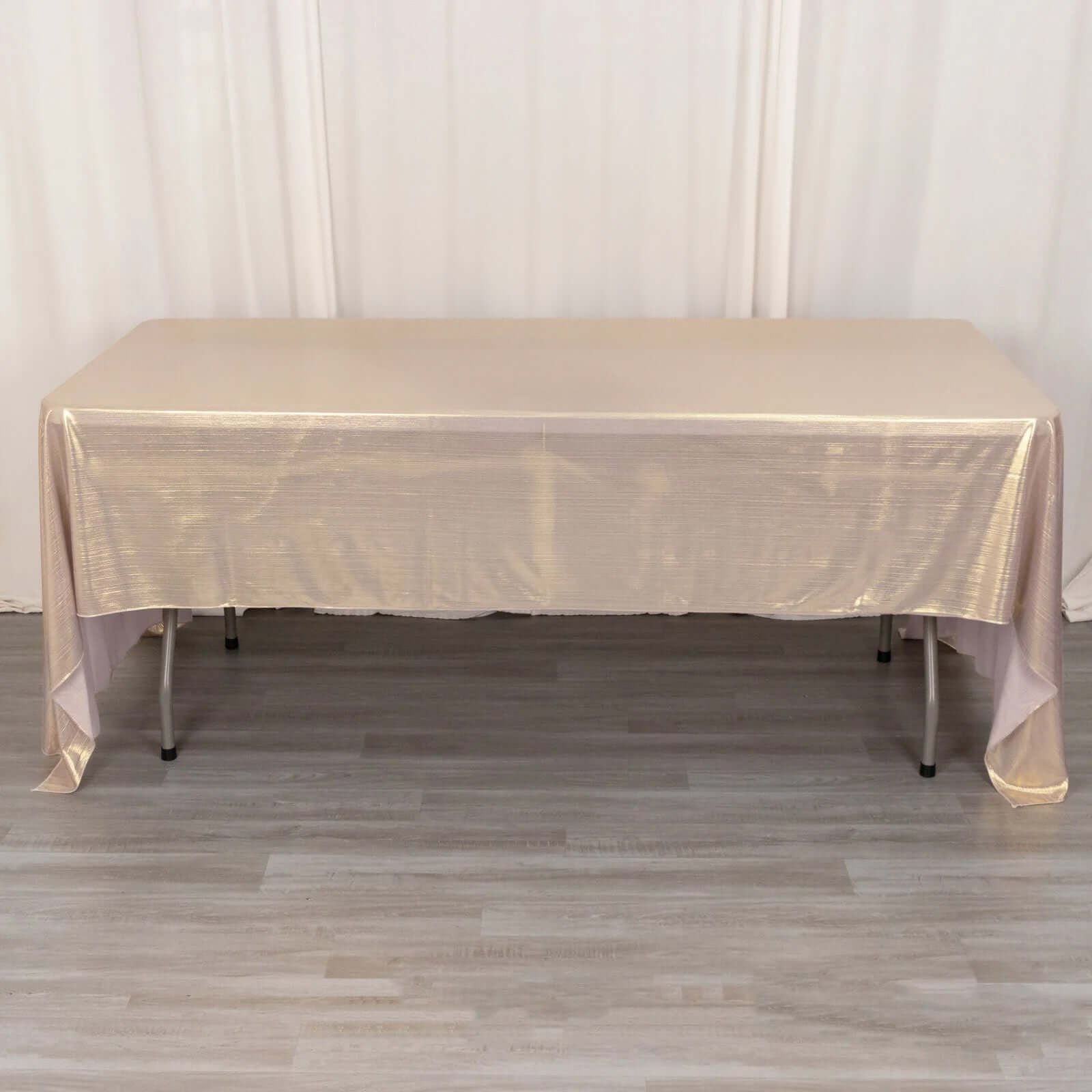 Sequin Dots Polyester 60x126 Rectangle Tablecloth Shimmering Blush - Wrinkle Free & Sparkling Table Cover