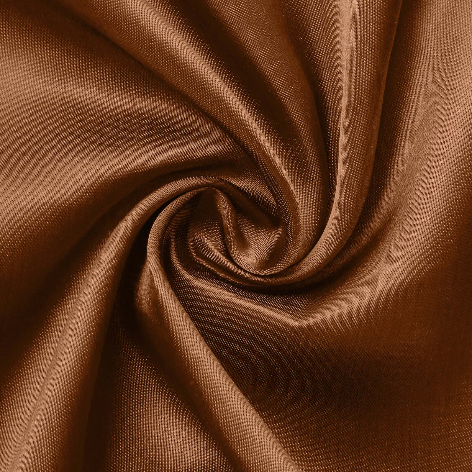 Satin Rectangular 60x126 Tablecloth Cinnamon Brown - Smooth and Lustrous Table Cover