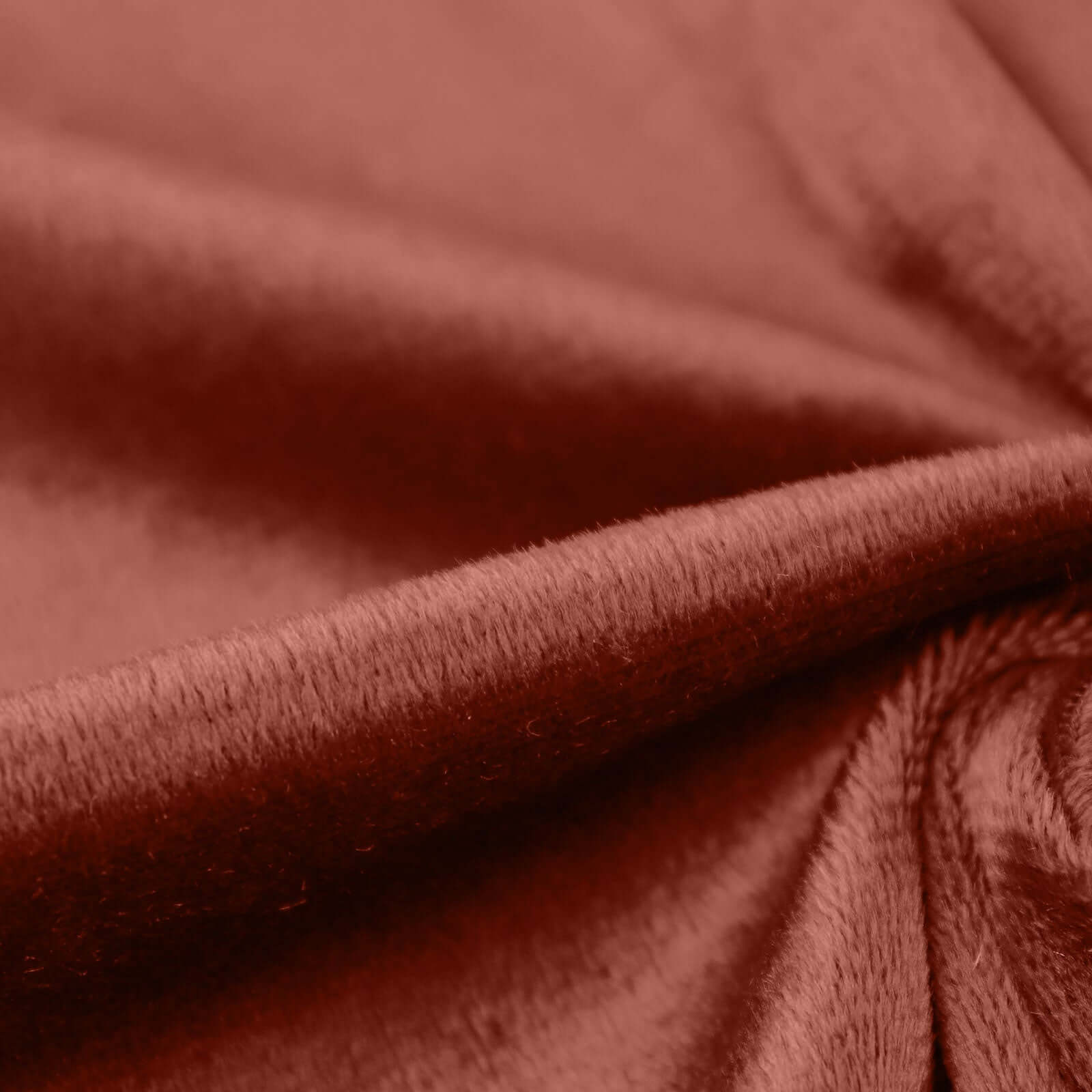 Premium Velvet 120 Round Tablecloth Terracotta (Rust) - Reusable Soft & Seamless Table Cover