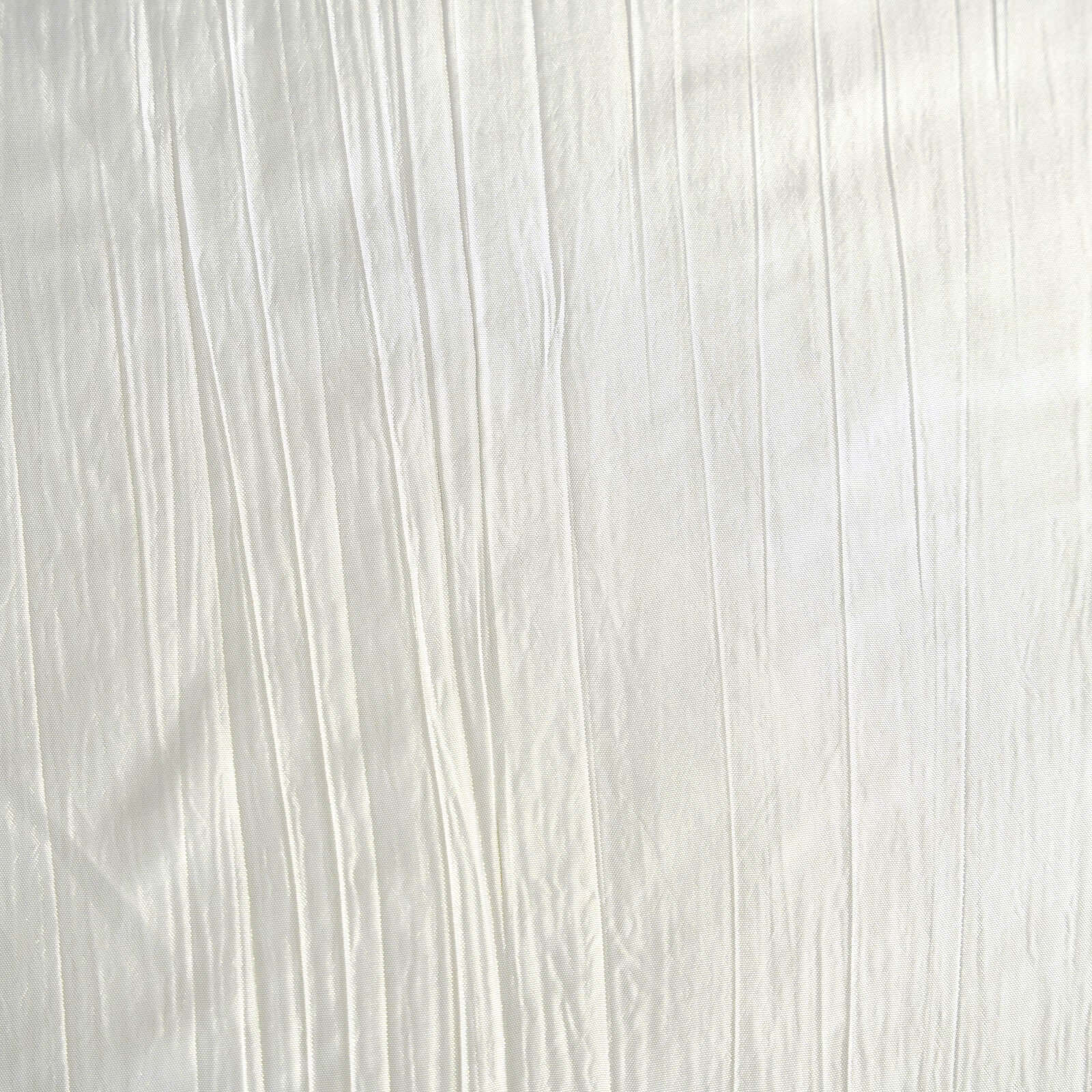 Taffeta 90x132 Rectangle Tablecloth Ivory - Seamless Accordion Crinkle Table Cover