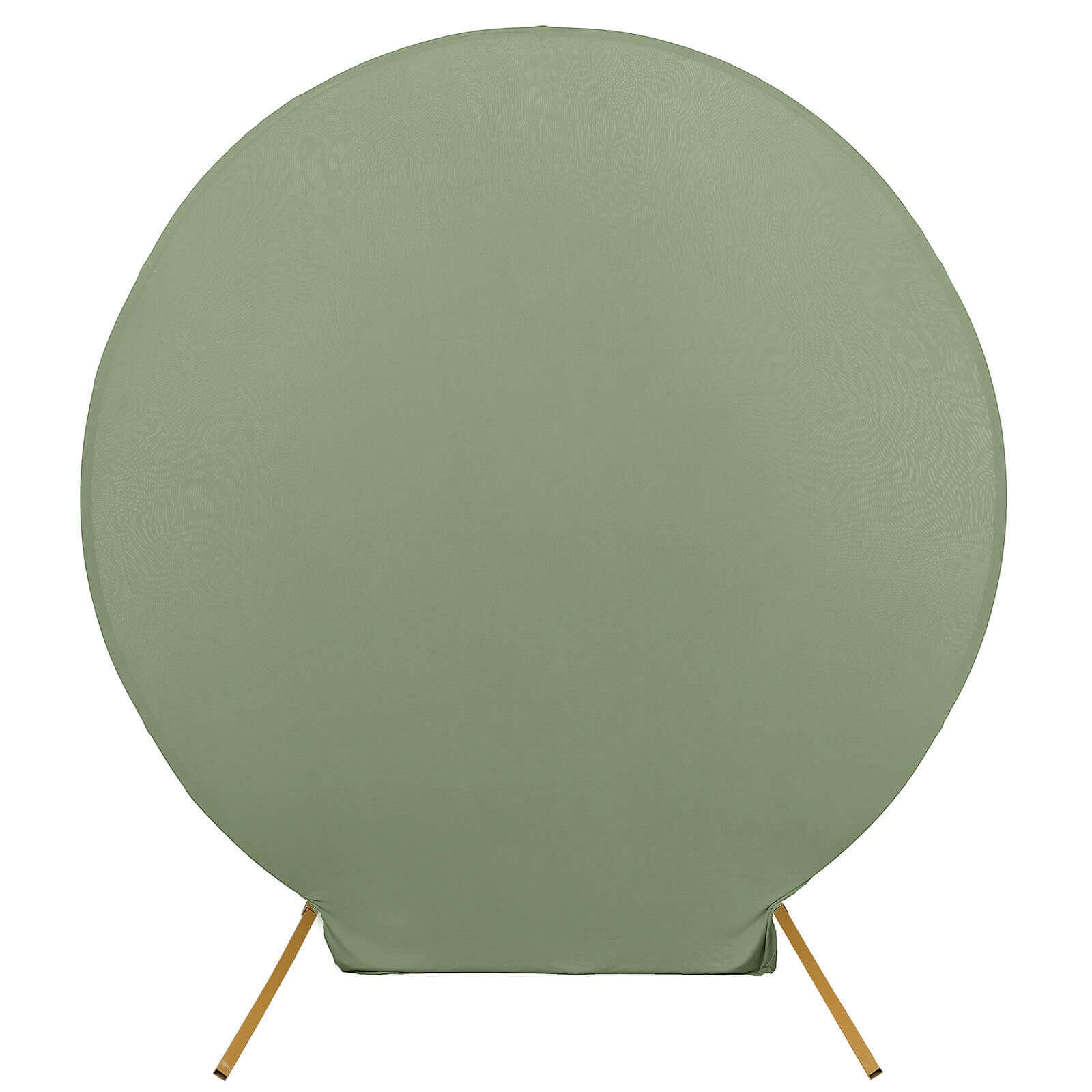 7.5ft Dusty Sage Green Round Spandex Fit Party Backdrop Stand Cover