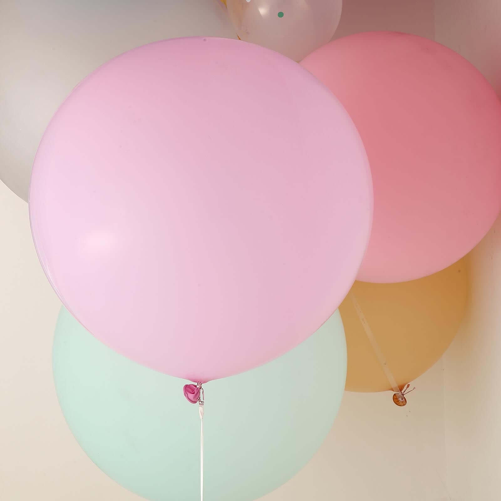 2 Pack 32 Large Matte Pastel Pink Helium Air Premium Latex Balloons