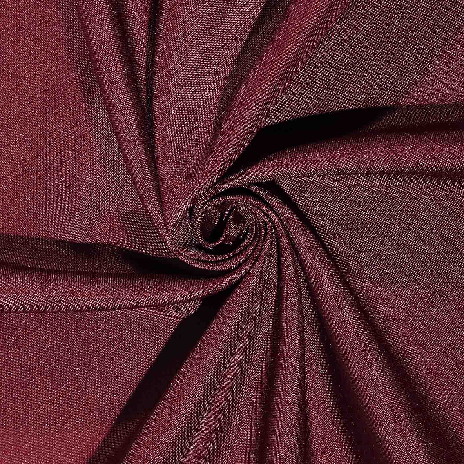 Polyester 54x54 Table Overlay Square Tablecloth Burgundy - Wrinkle-Resistant & Durable Table Cover