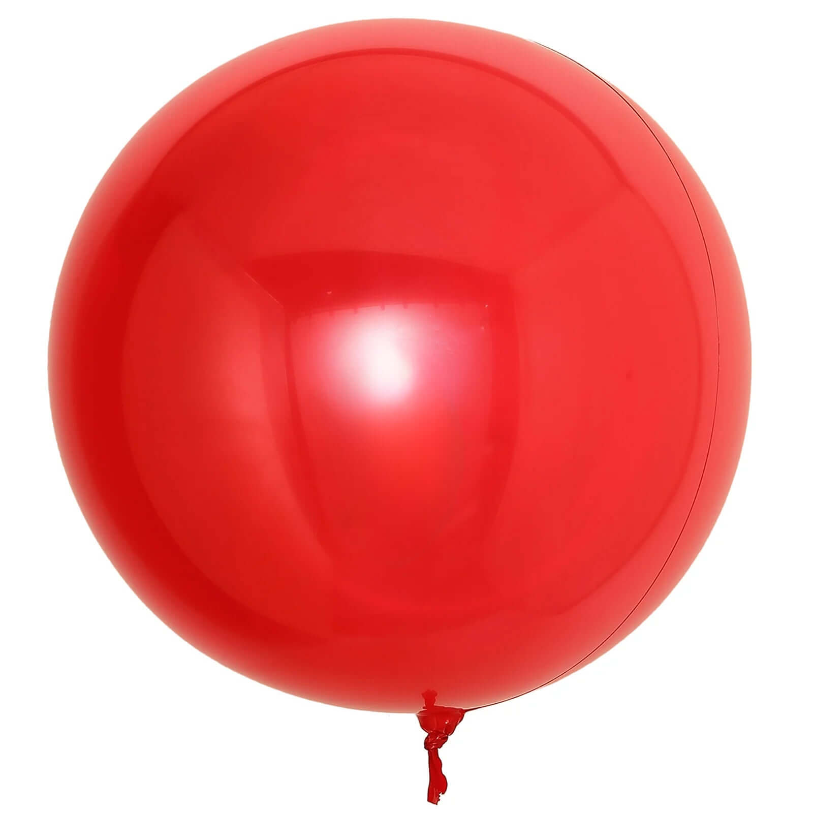 2 Pack 30 Big Shiny Red Reusable UV Protected Sphere Vinyl Balloons