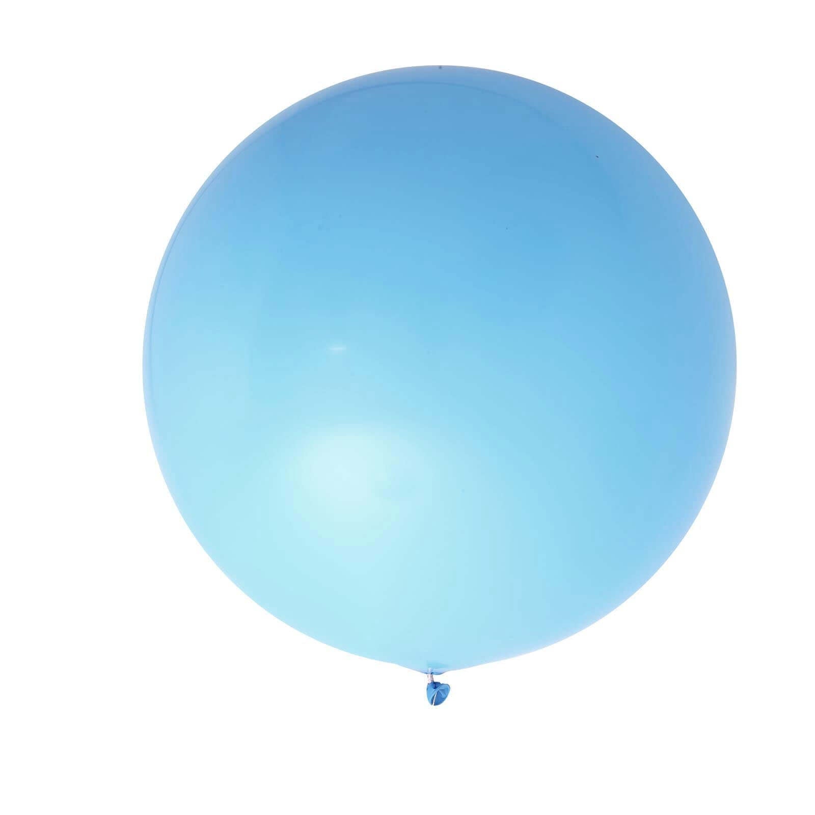 2 Pack 32 Large Matte Pastel Light Blue Helium Air Premium Latex Balloons