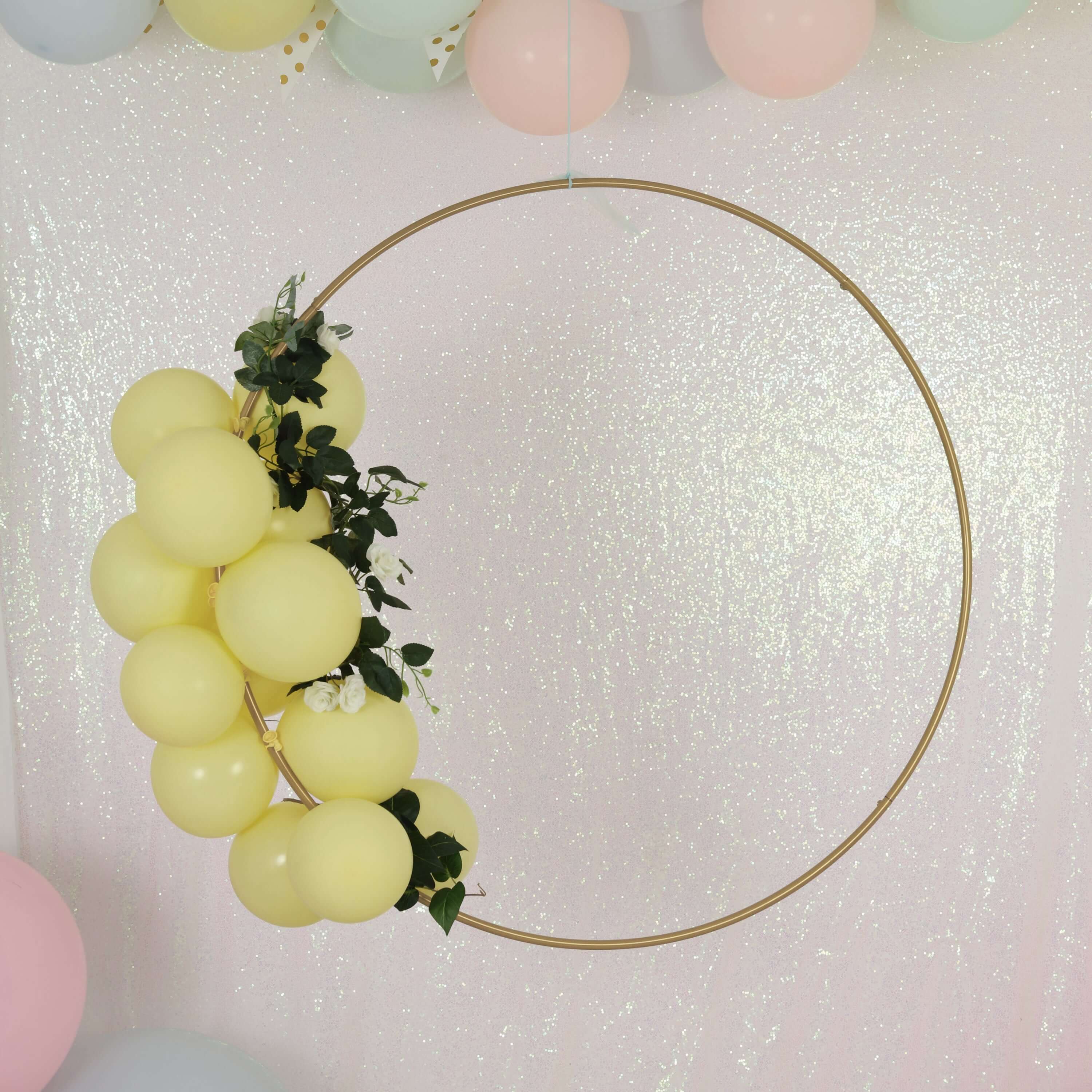 40 Gold Heavy Duty Metal Hoop Wreath, Floral Hoop