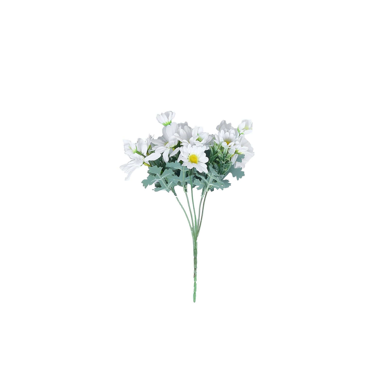 4 Bushes 11 White Artificial Silk Daisy Flower Bouquet Branches