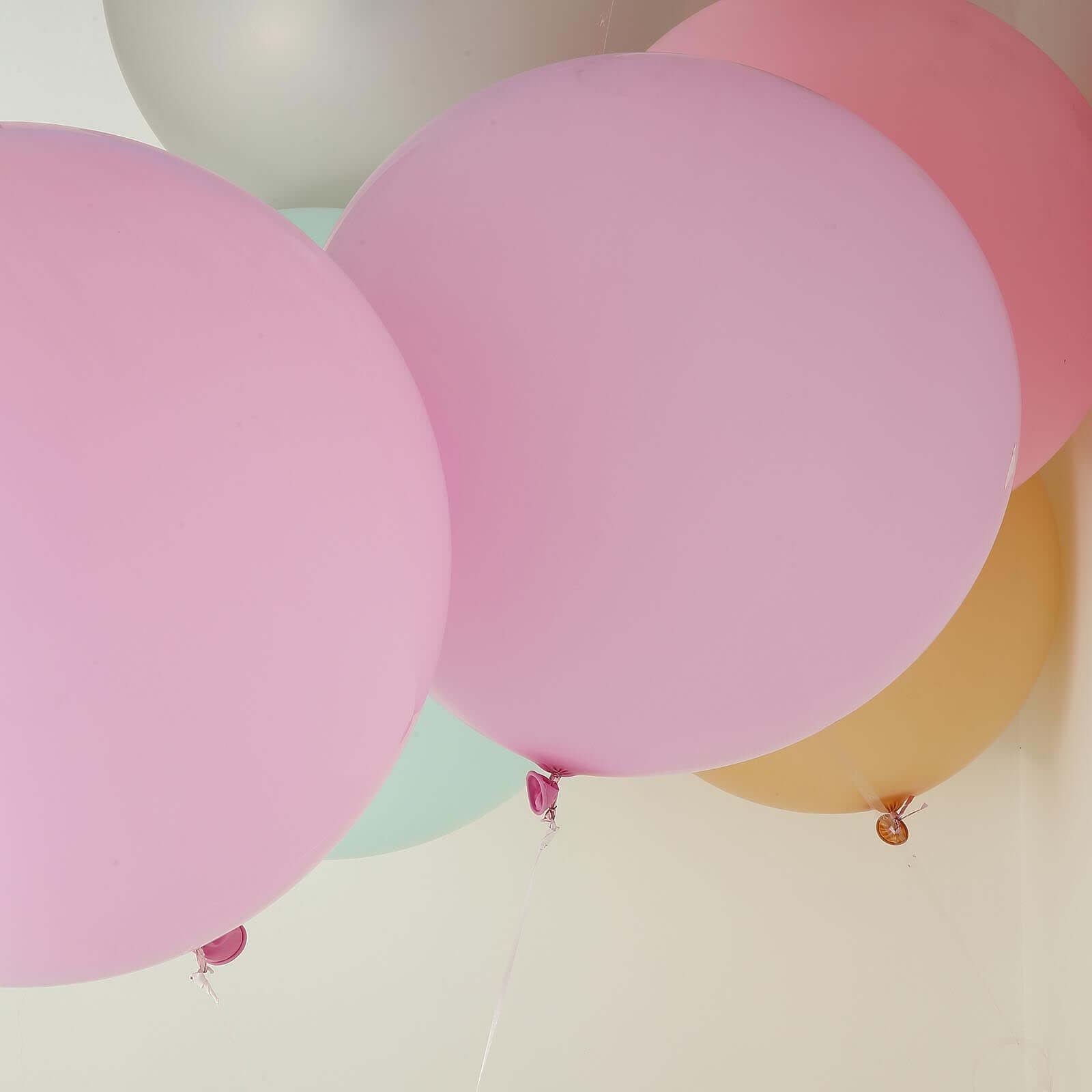 2 Pack 32 Large Matte Pastel Pink Helium Air Premium Latex Balloons