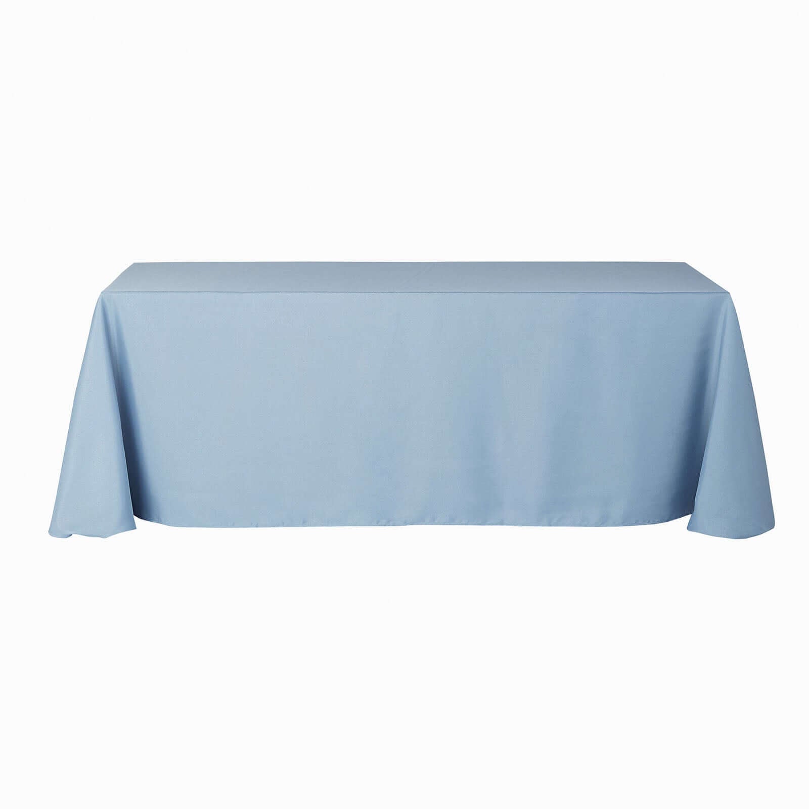 Polyester 90x132 Rectangle Tablecloth Dusty Blue - Seamless Wrinkle-Resistant Table Cover