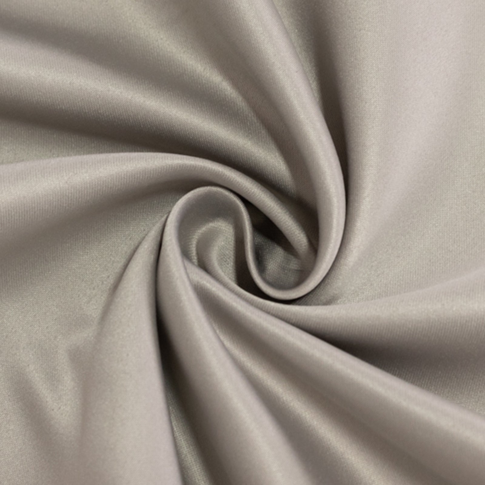 Lamour Satin 54x54 Table Overlay Square Tablecloth Silver - Durable & Silk-Like Table Cover