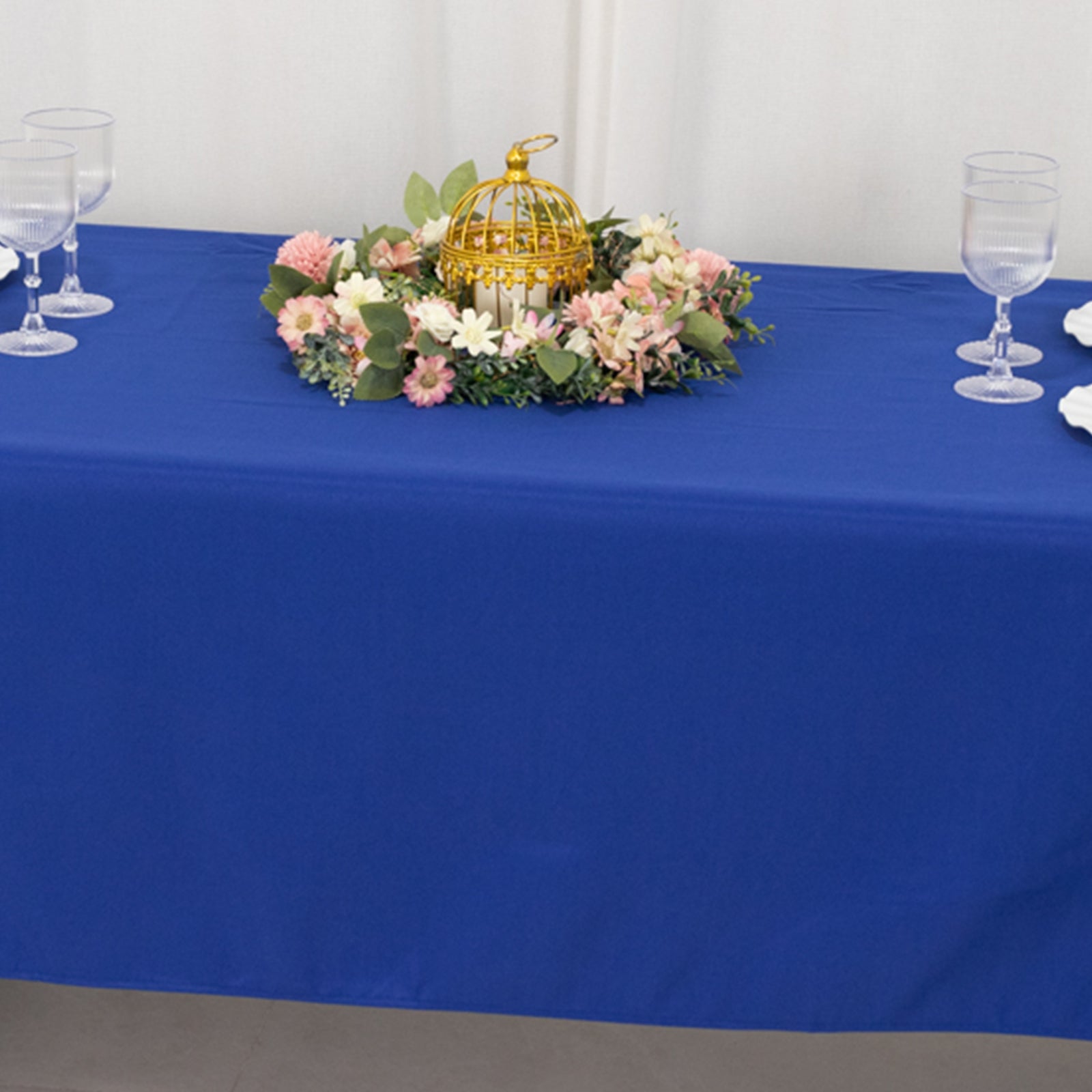 Premium Polyester 60x126 Rectangle Tablecloth Royal Blue - Stain-Resistant 220GSM Finish Table Cover