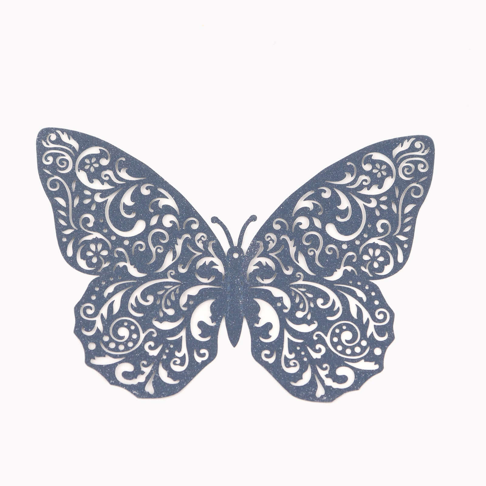 12-Pack 3D Butterfly Wall Decals, DIY Removable Mural Stickers Navy Blue Cake Decorations Eye-Catching Design