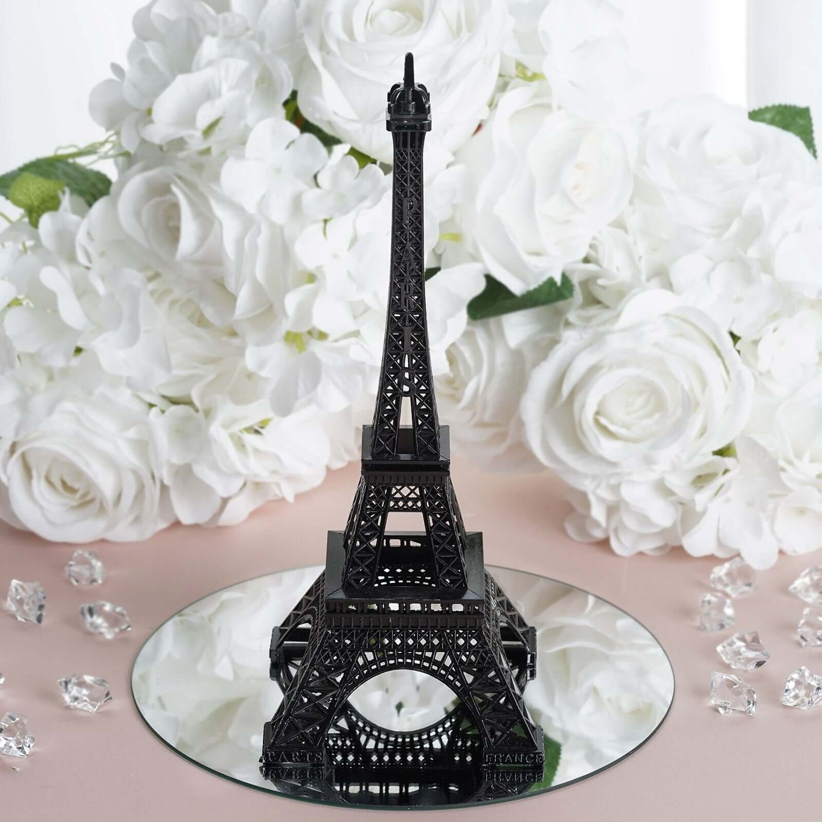 Eiffel Tower Table Centerpiece Metal Black - Stylish Decorative Cake Topper for Parties & Gatherings 6