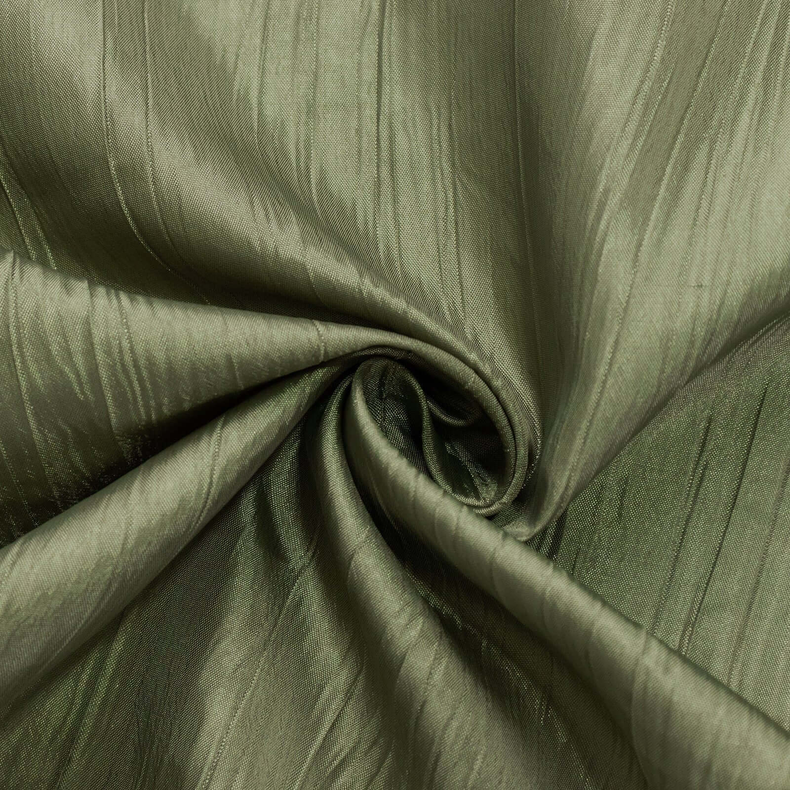 Taffeta 90x132 Rectangle Tablecloth Dusty Sage Green - Seamless Accordion Crinkle Table Cover