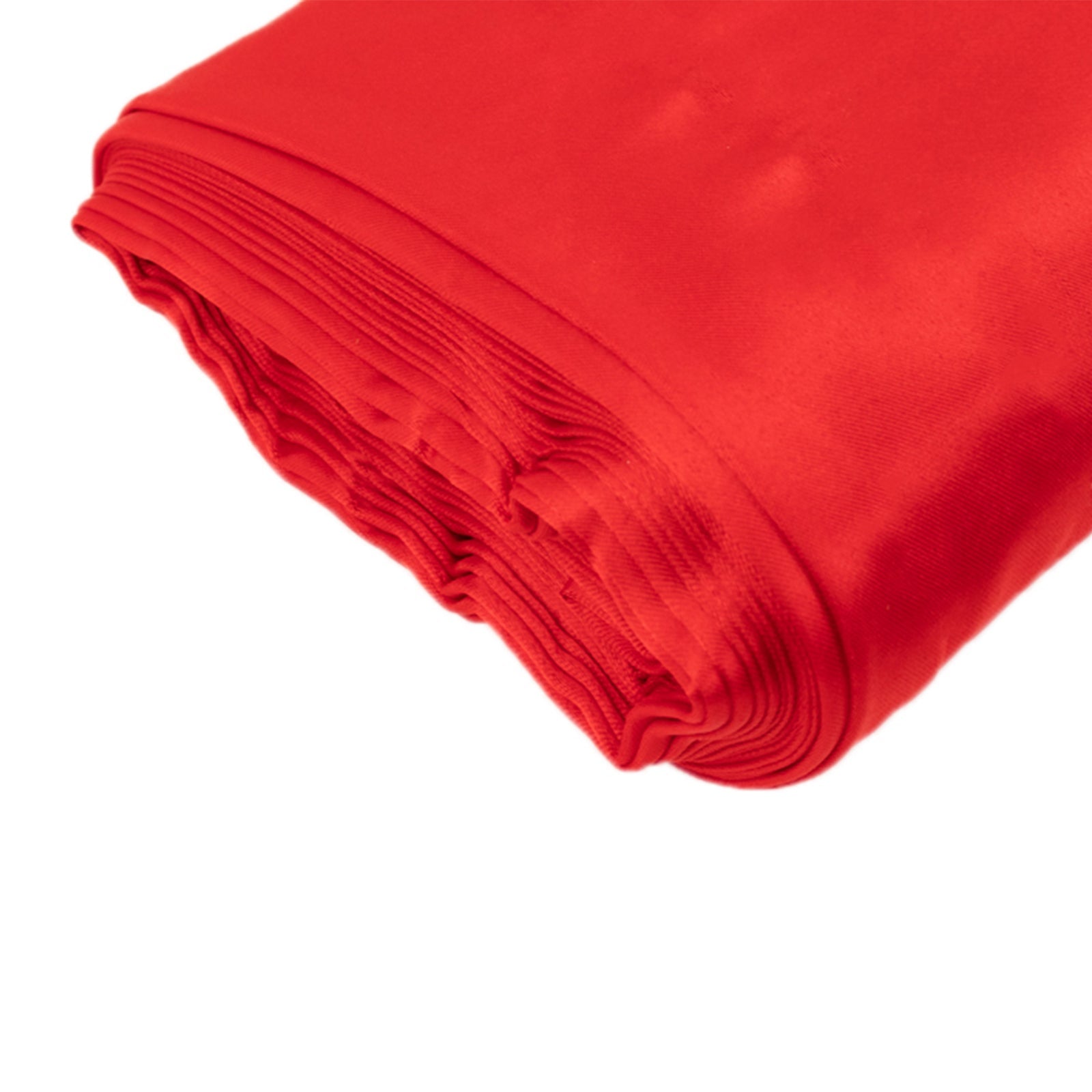 54x10 Yards Red Lamour Satin Fabric Bolt, Heavy Matte Satin Fabric By The Yard