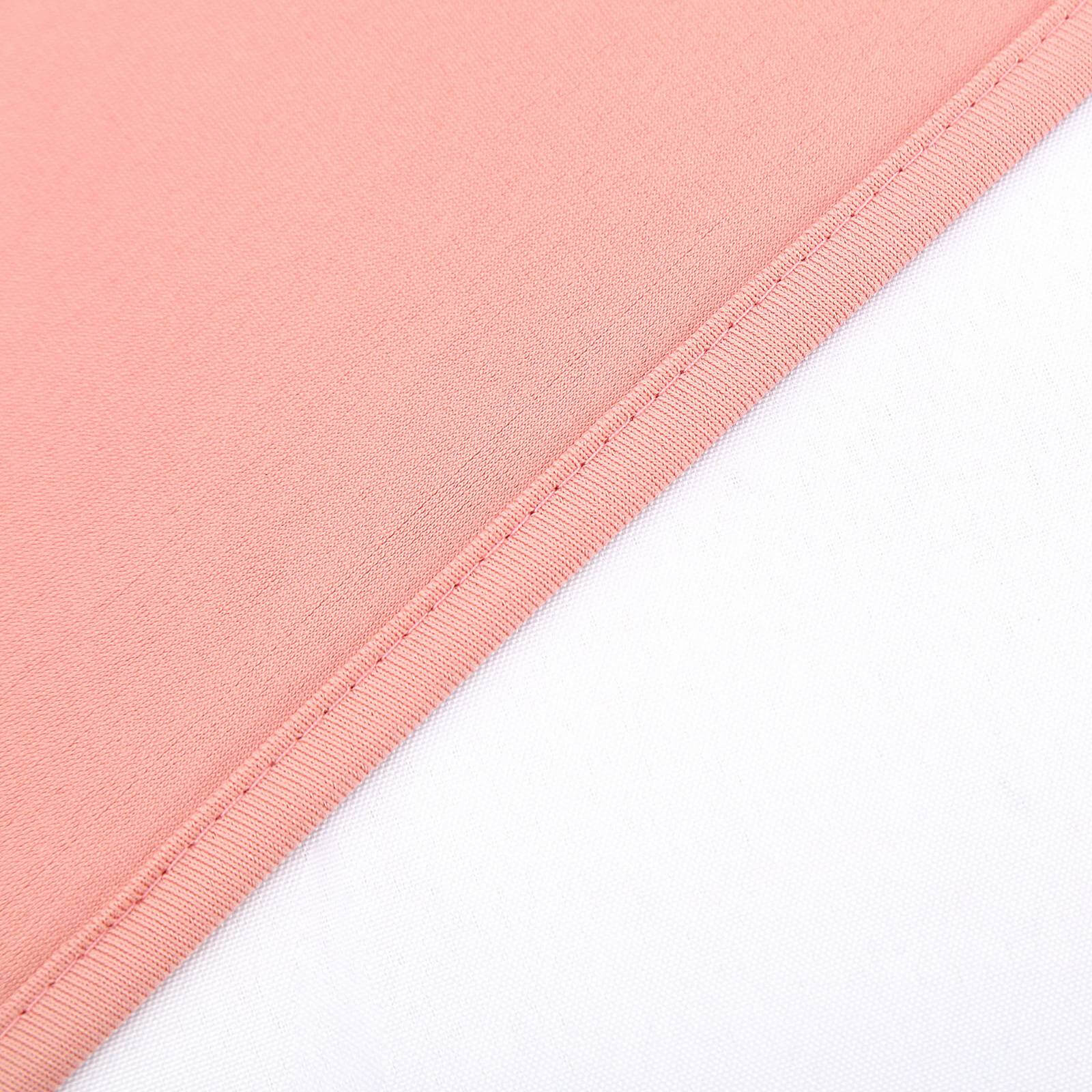 2 Pack Dusty Rose Scuba Polyester Event Curtain Drapes, Durable Flame Resistant Backdrop Event Panels Wrinkle Free with Rod Pockets - 10ftx10ft