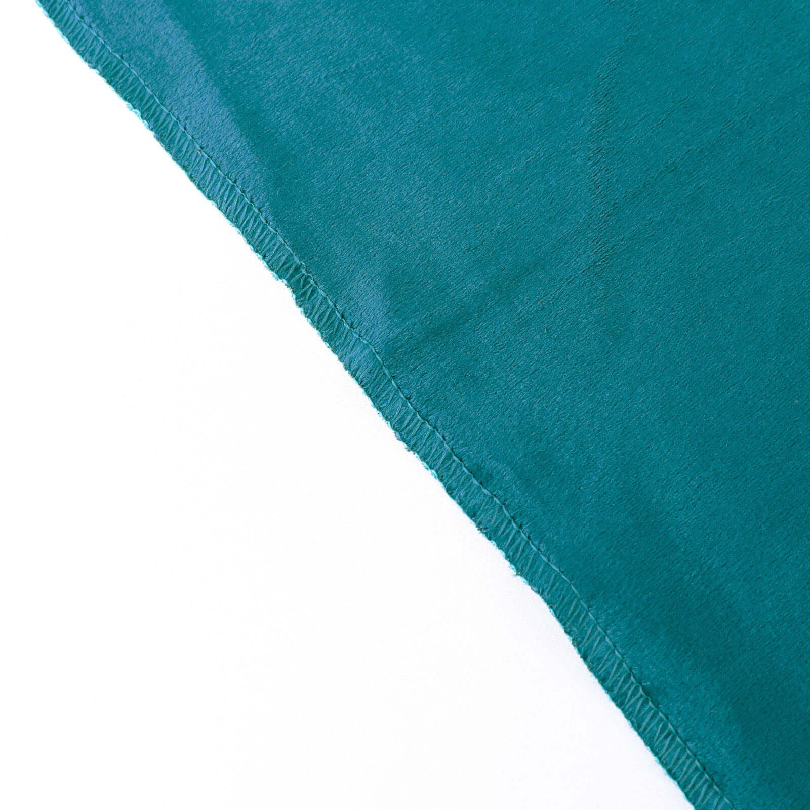 Premium Velvet 90x132 Rectangle Tablecloth Peacock Teal - Reusable Soft & Seamless Table Cover