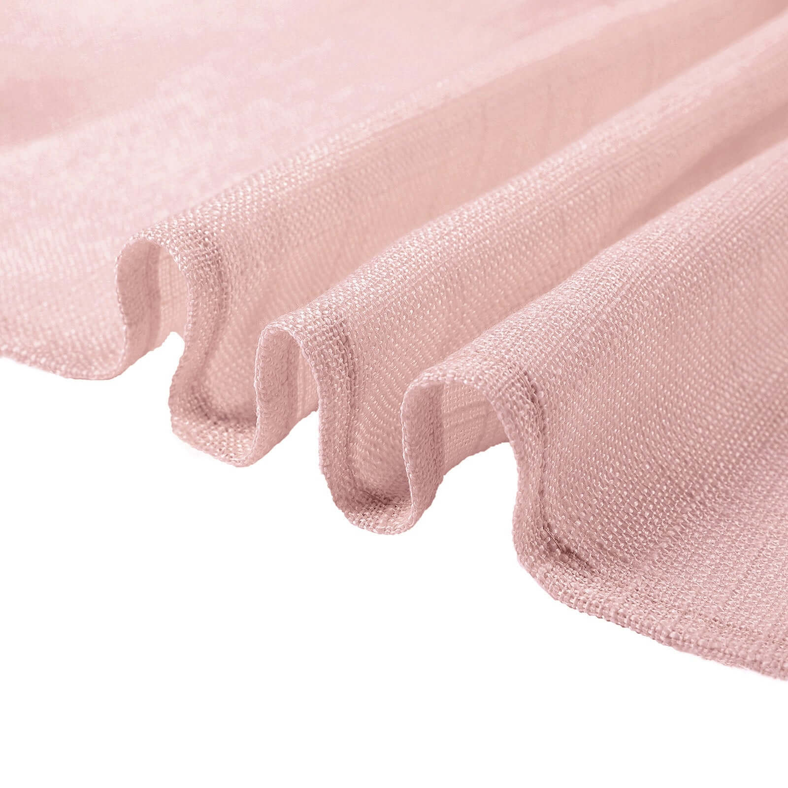 5 Pack Faux Linen 20x20 Napkins Blush - Slubby Textured & Wrinkle Resistant Cloth Napkins