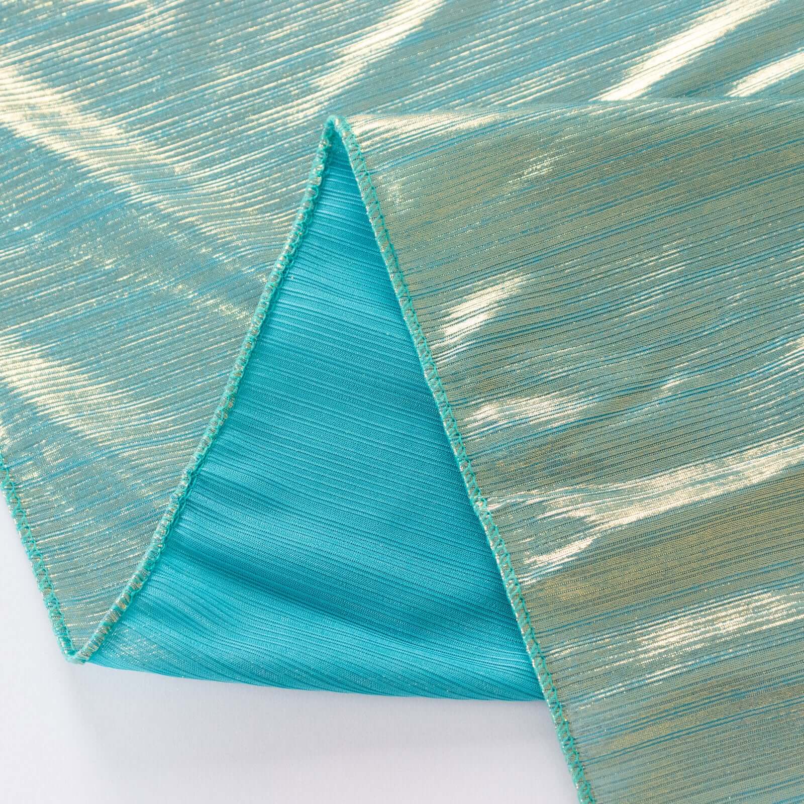 Sequin Dots Polyester 60x126 Rectangle Tablecloth Shimmering Turquoise - Wrinkle Free & Sparkling Table Cover