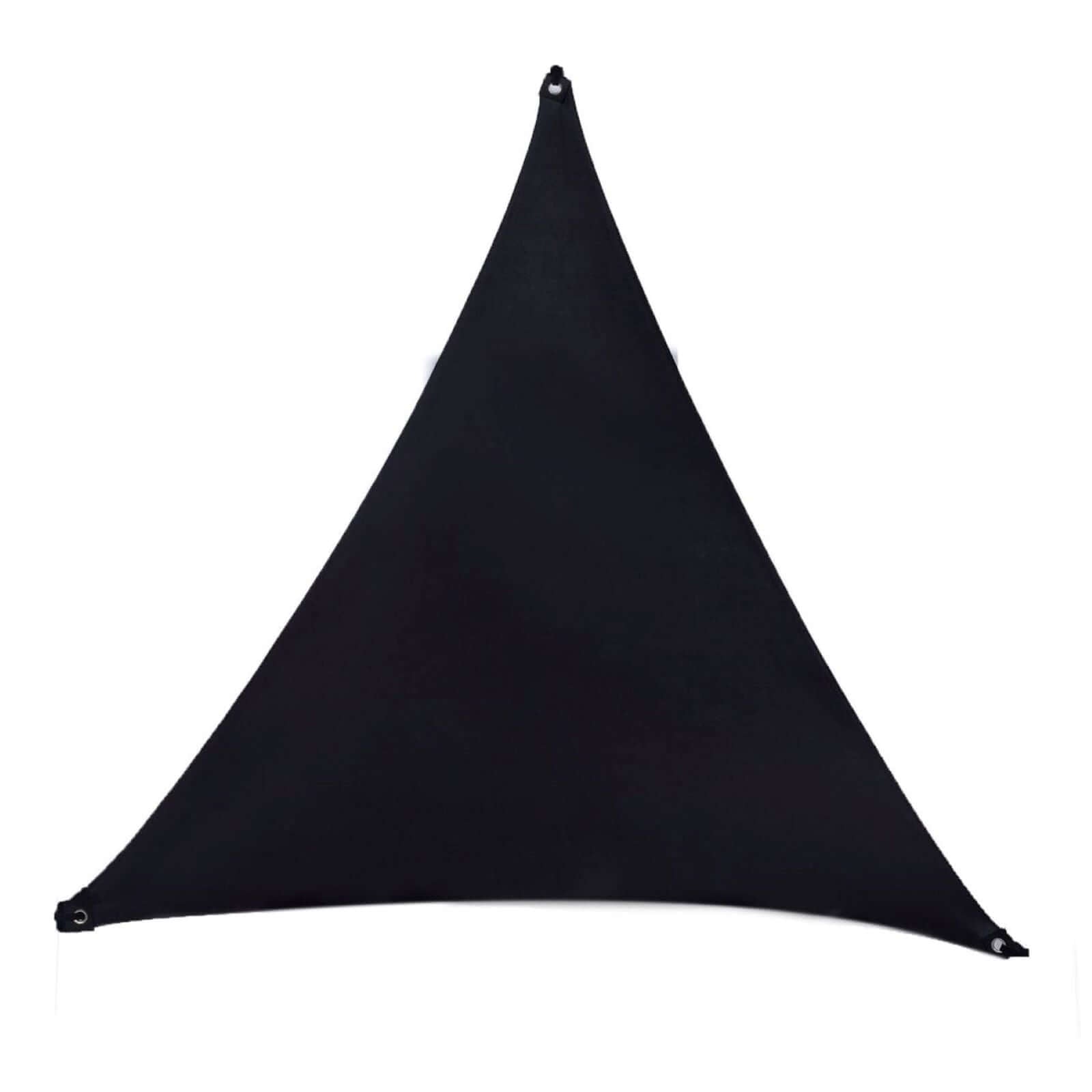 6ft Black Triangle Sun Shade Sail Canopy, Spandex Stage Backdrop