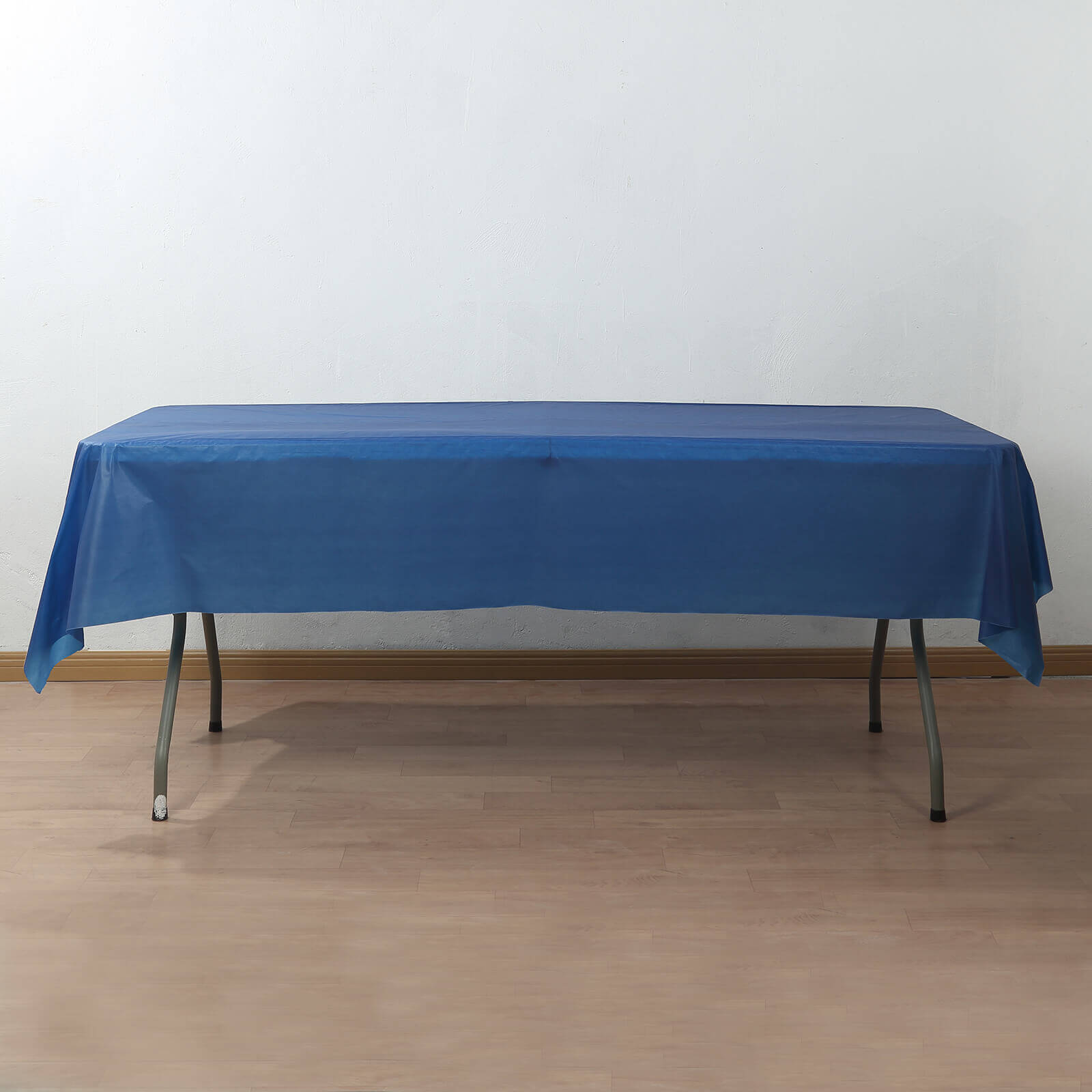 Plastic Table Cover Roll Navy Blue with Slide Cutter - Customizable Disposable Tablecloth Roll 54x300ft