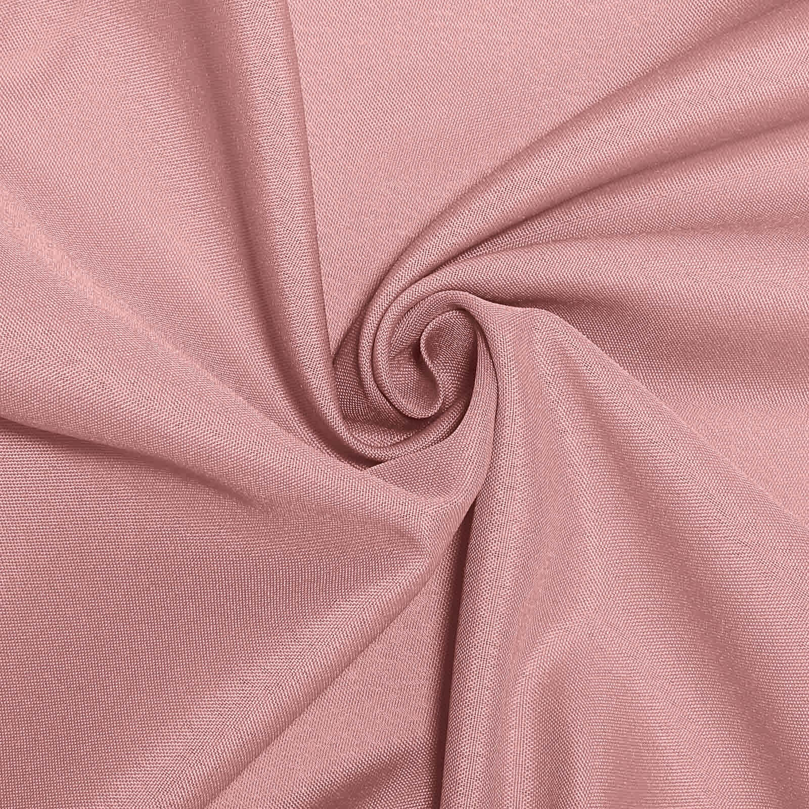 Polyester 132 Round Tablecloth Dusty Rose - Seamless Chic Table Cover