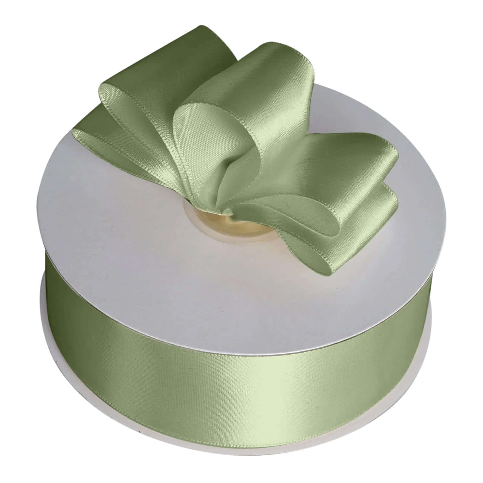 50 Yards 1.5 Sage Green Single Face Decorative Satin Ribbon