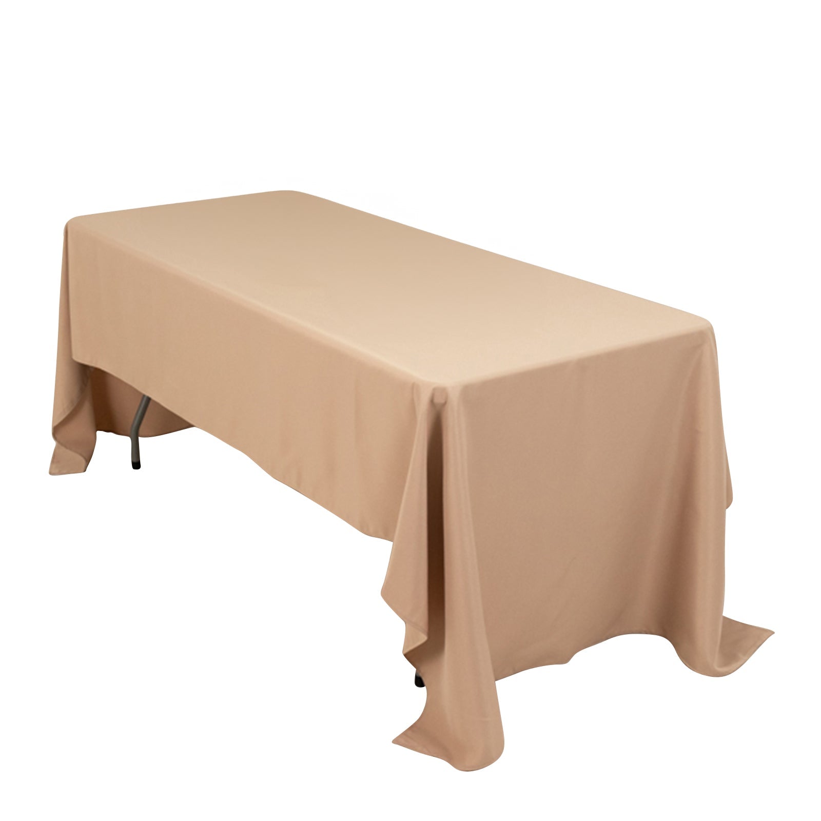 Premium Polyester 60x126 Rectangle Tablecloth Nude - Stain-Resistant 220GSM Finish Table Cover