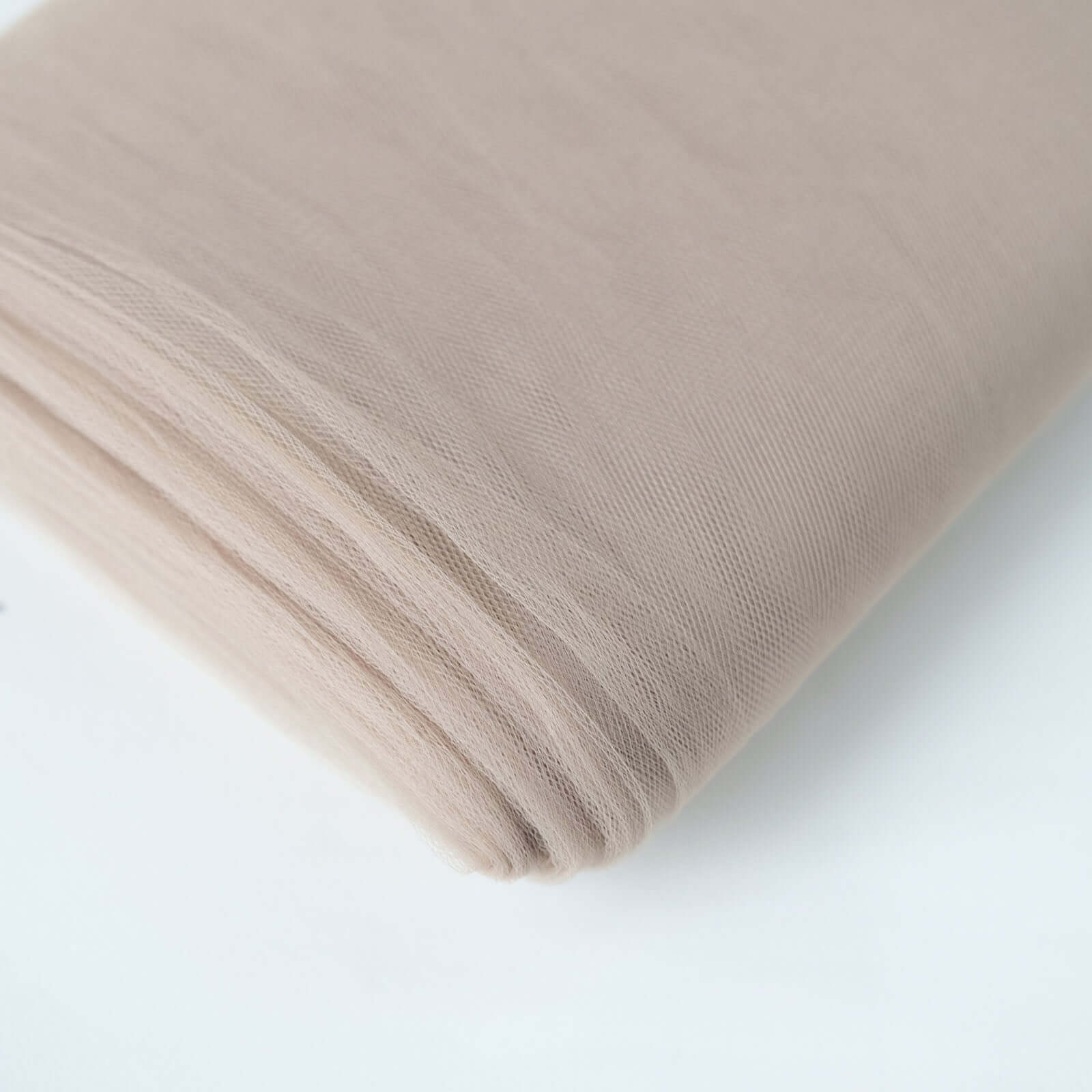 54x40 Yards Taupe Tulle Fabric Bolt, DIY Crafts Sheer Fabric Roll