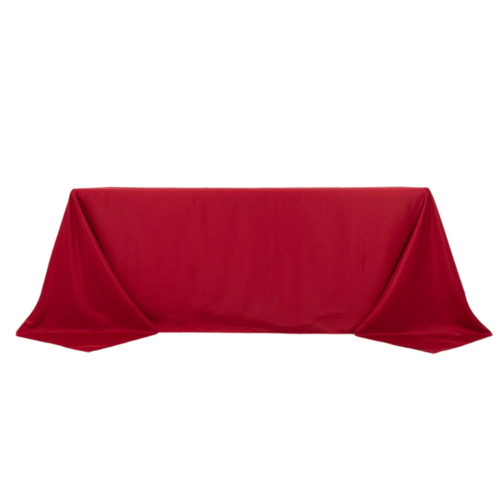 Polyester 90x132 Rectangle Tablecloth Wine - Seamless Wrinkle-Resistant Table Cover